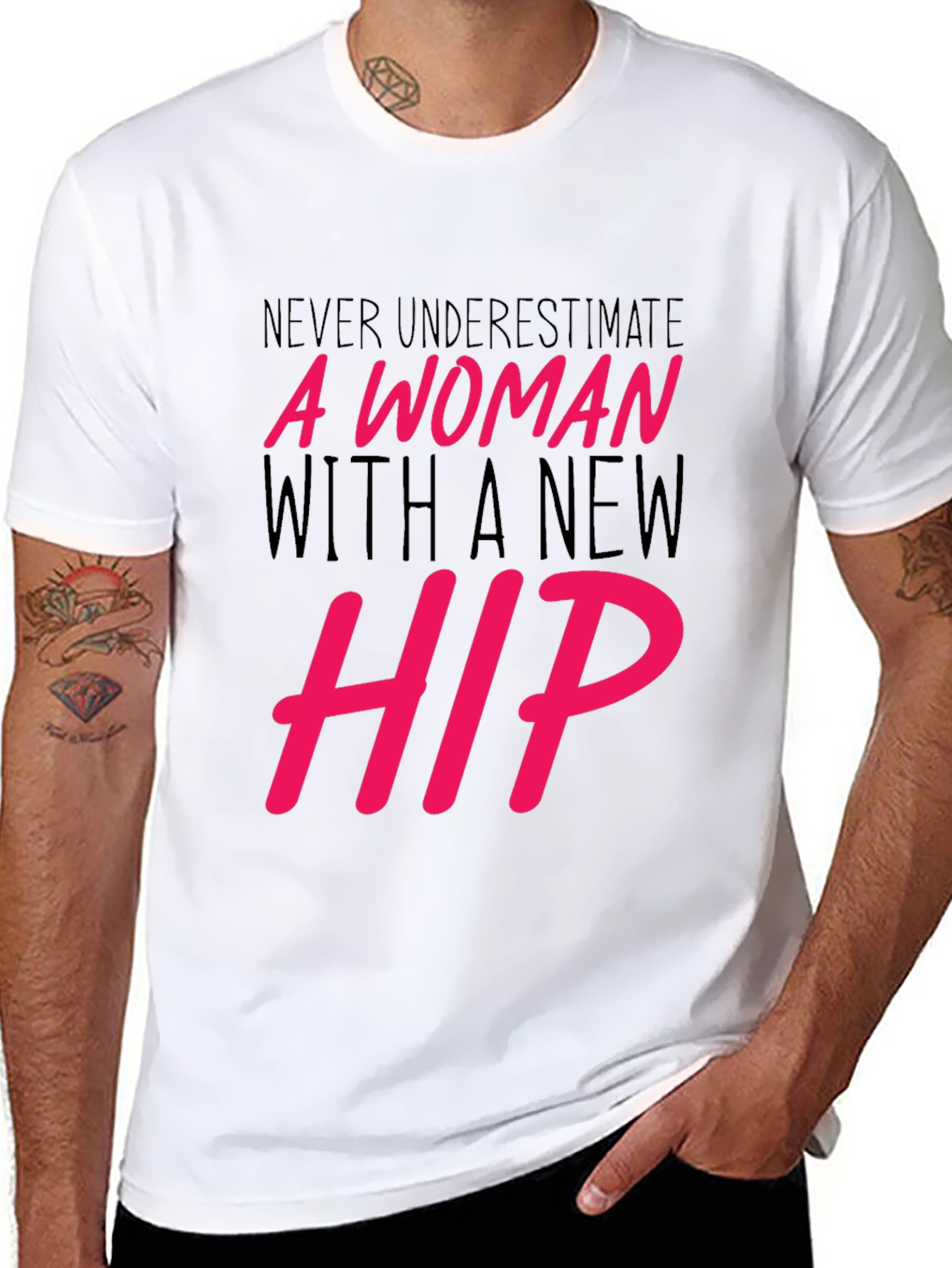 New Hip Woman Graphic Tee - Empowering Statement Shirt