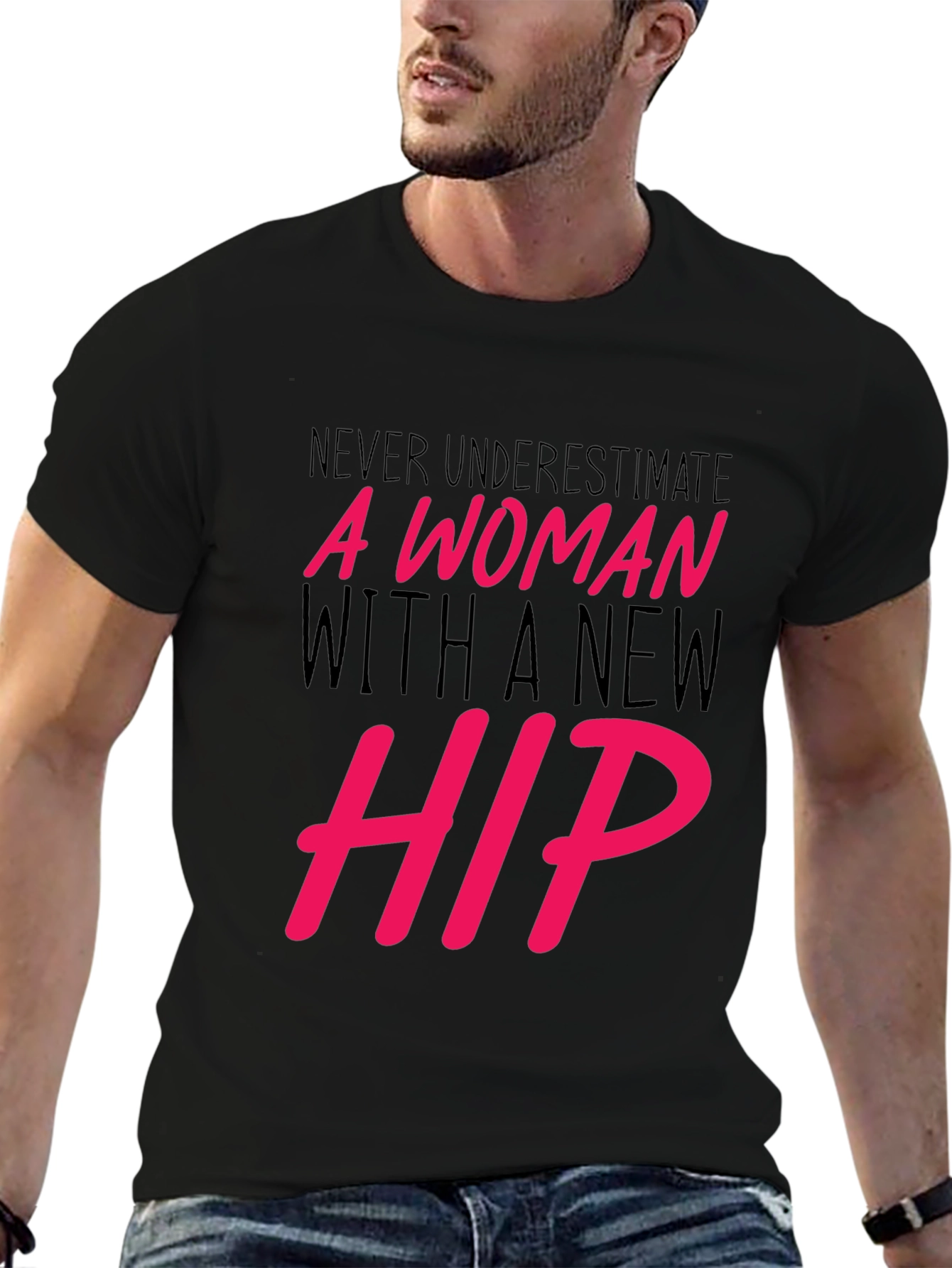 New Hip Woman Graphic Tee - Empowering Statement Shirt