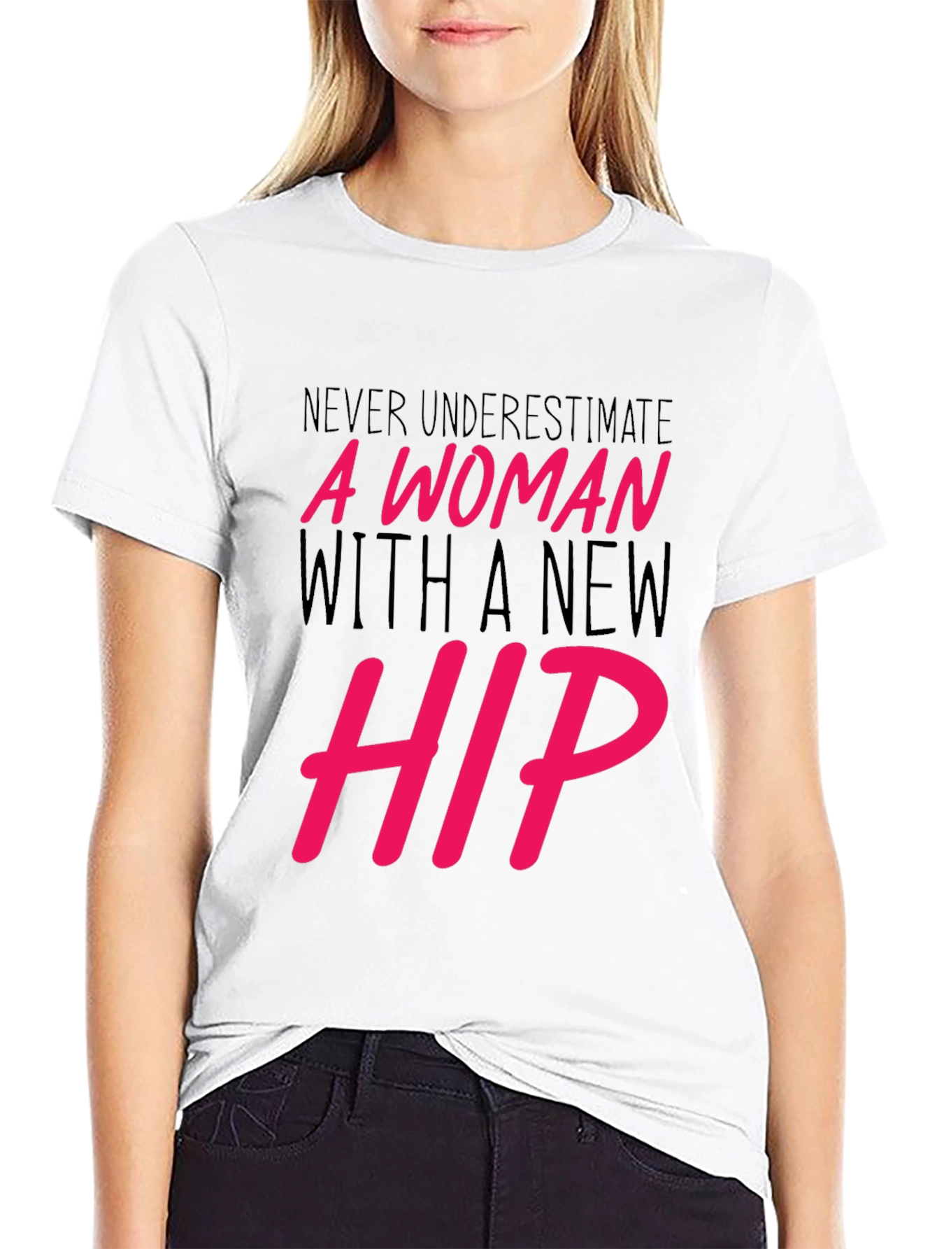 New Hip Woman Graphic Tee - Empowering Statement Shirt