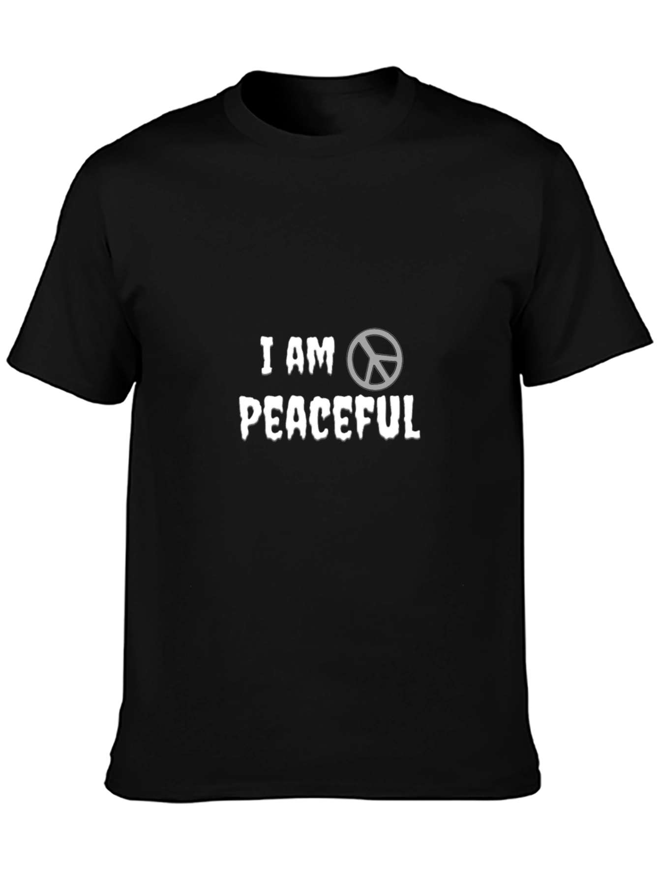 I Am Peaceful T-Shirt - Black