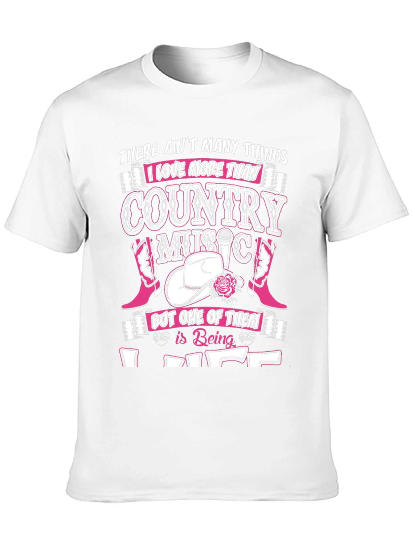 Country Music Lover Black T-Shirt