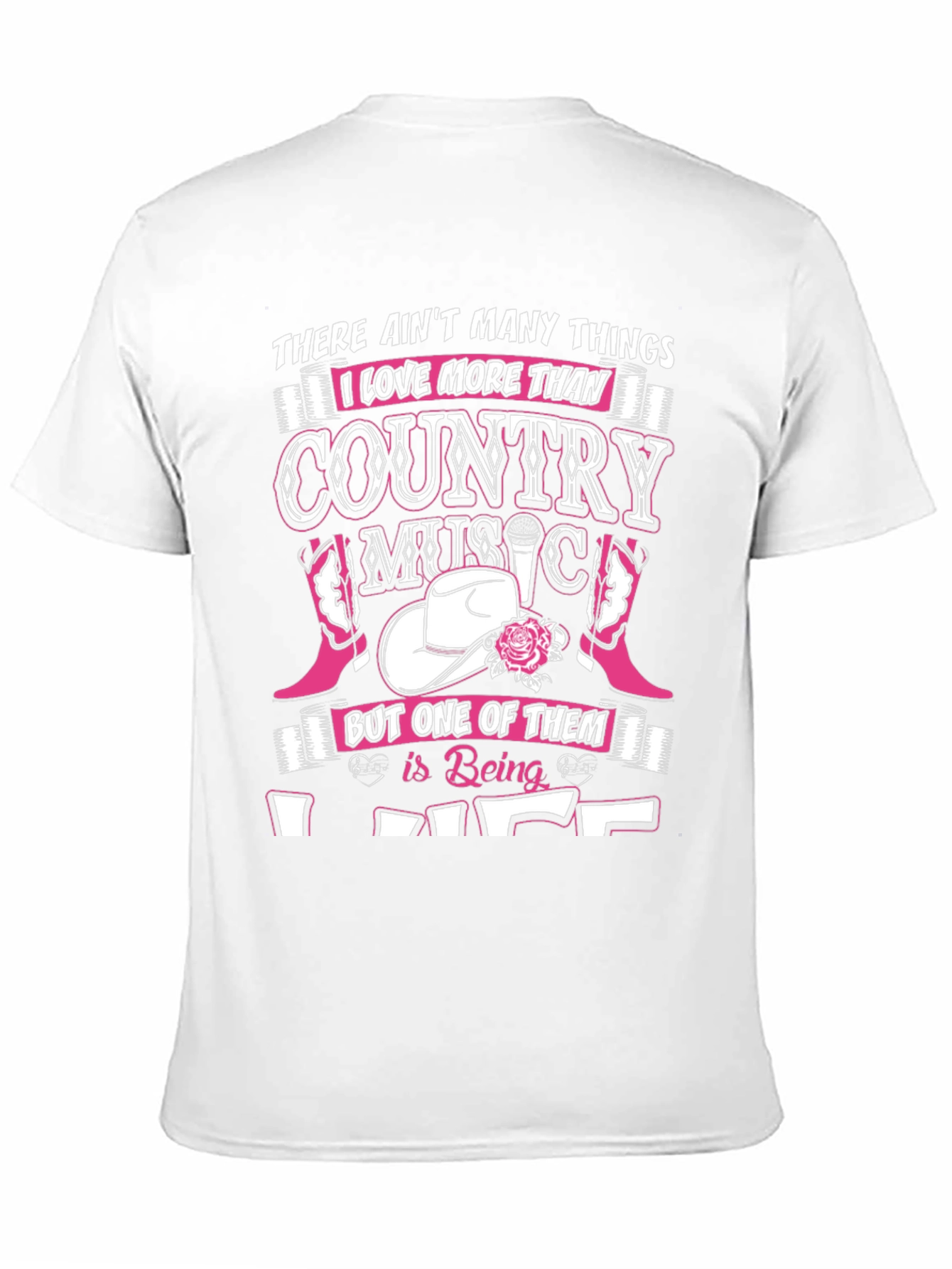 Country Music Lover Black T-Shirt
