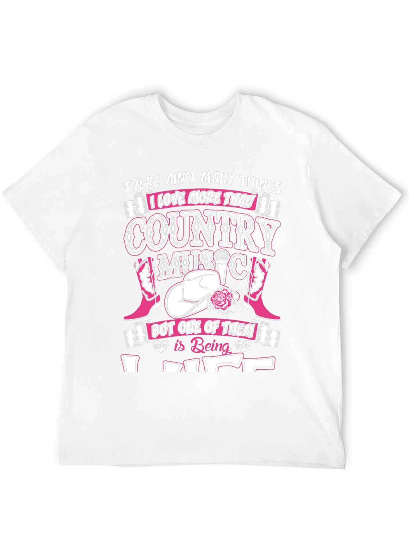 Country Music Lover Black T-Shirt
