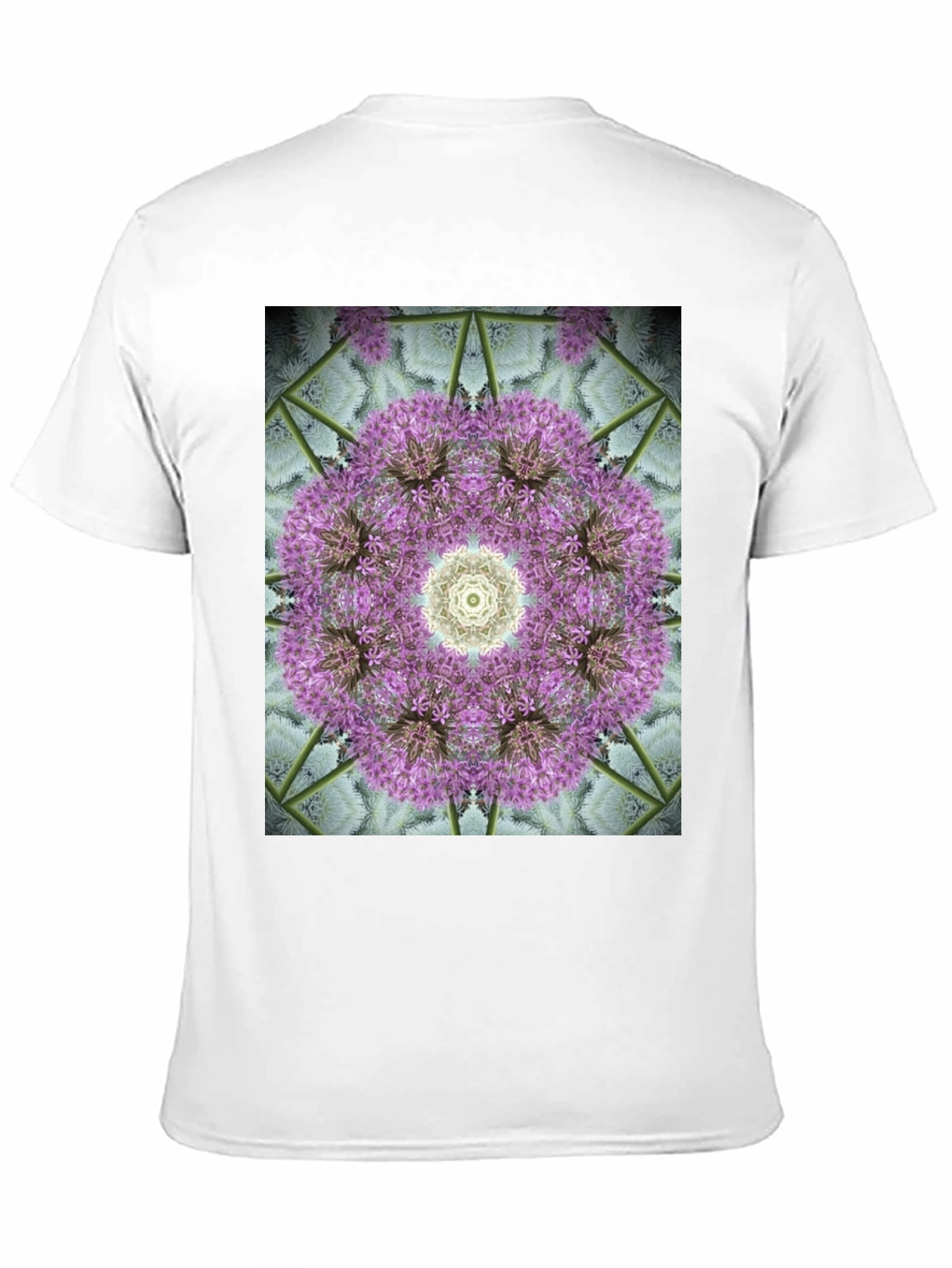 Floral Mandala Graphic Black T-Shirt