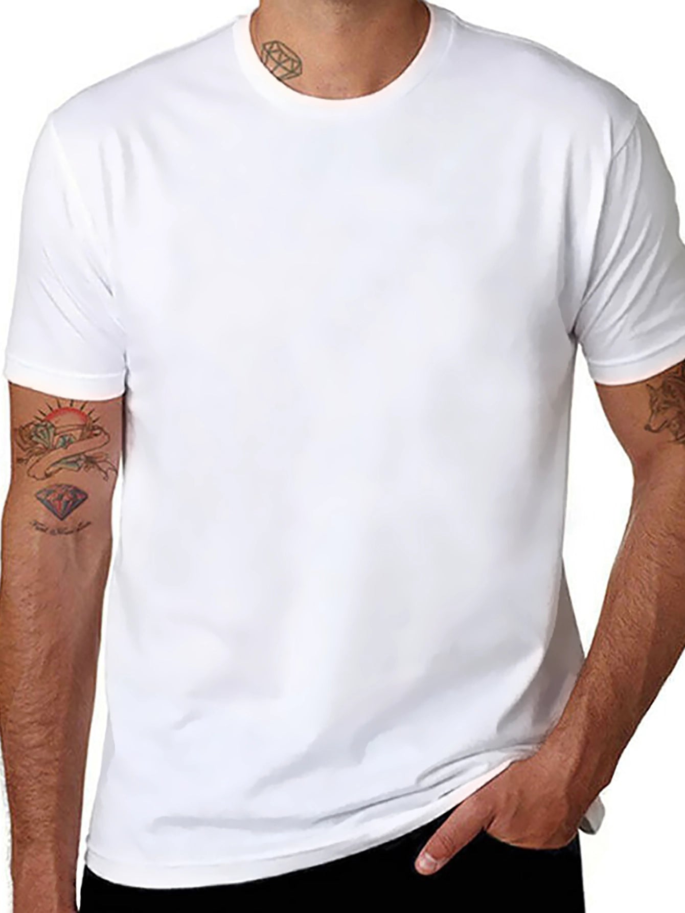Mens Black Basic Short Sleeve T-Shirt