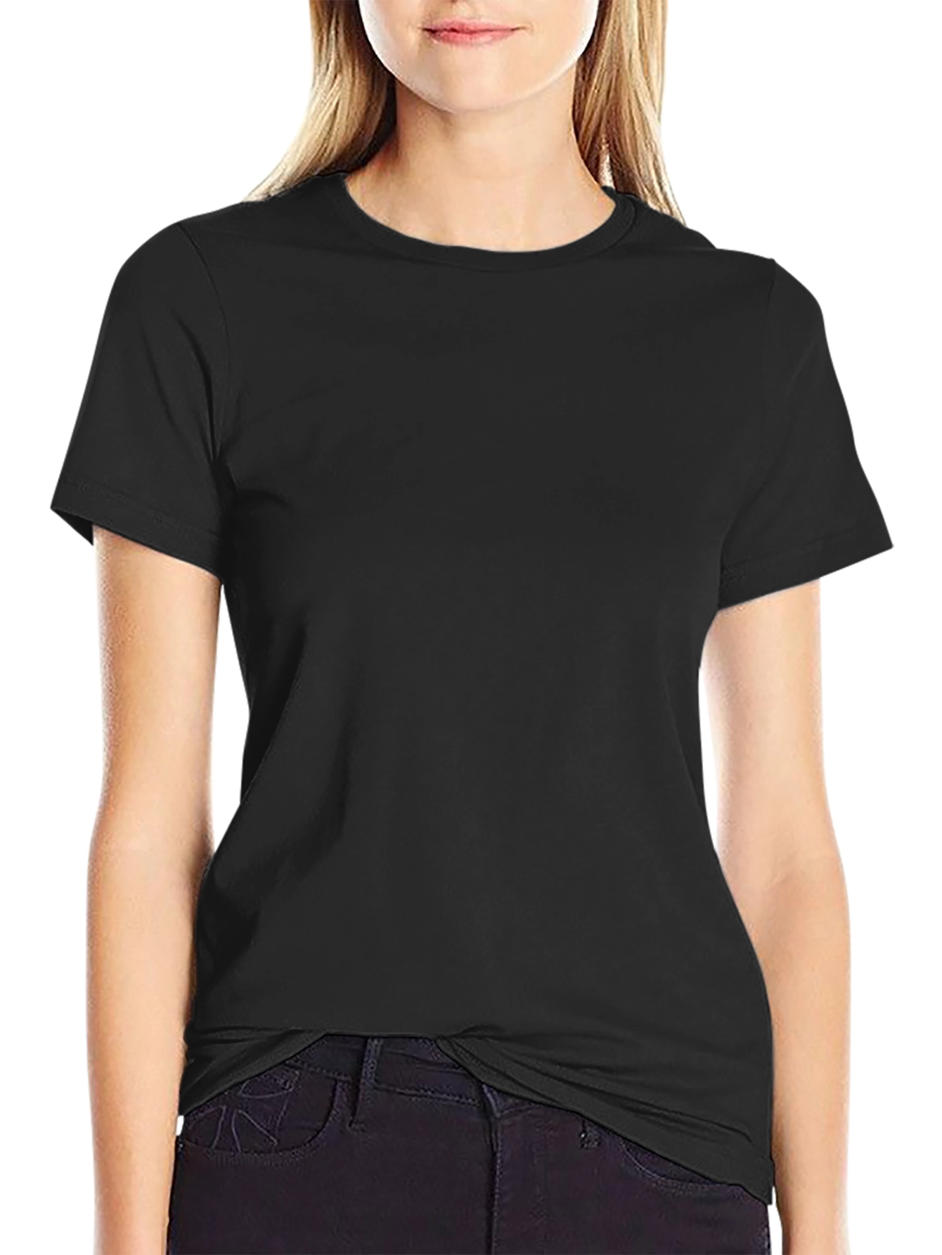 Mens Black Basic Short Sleeve T-Shirt
