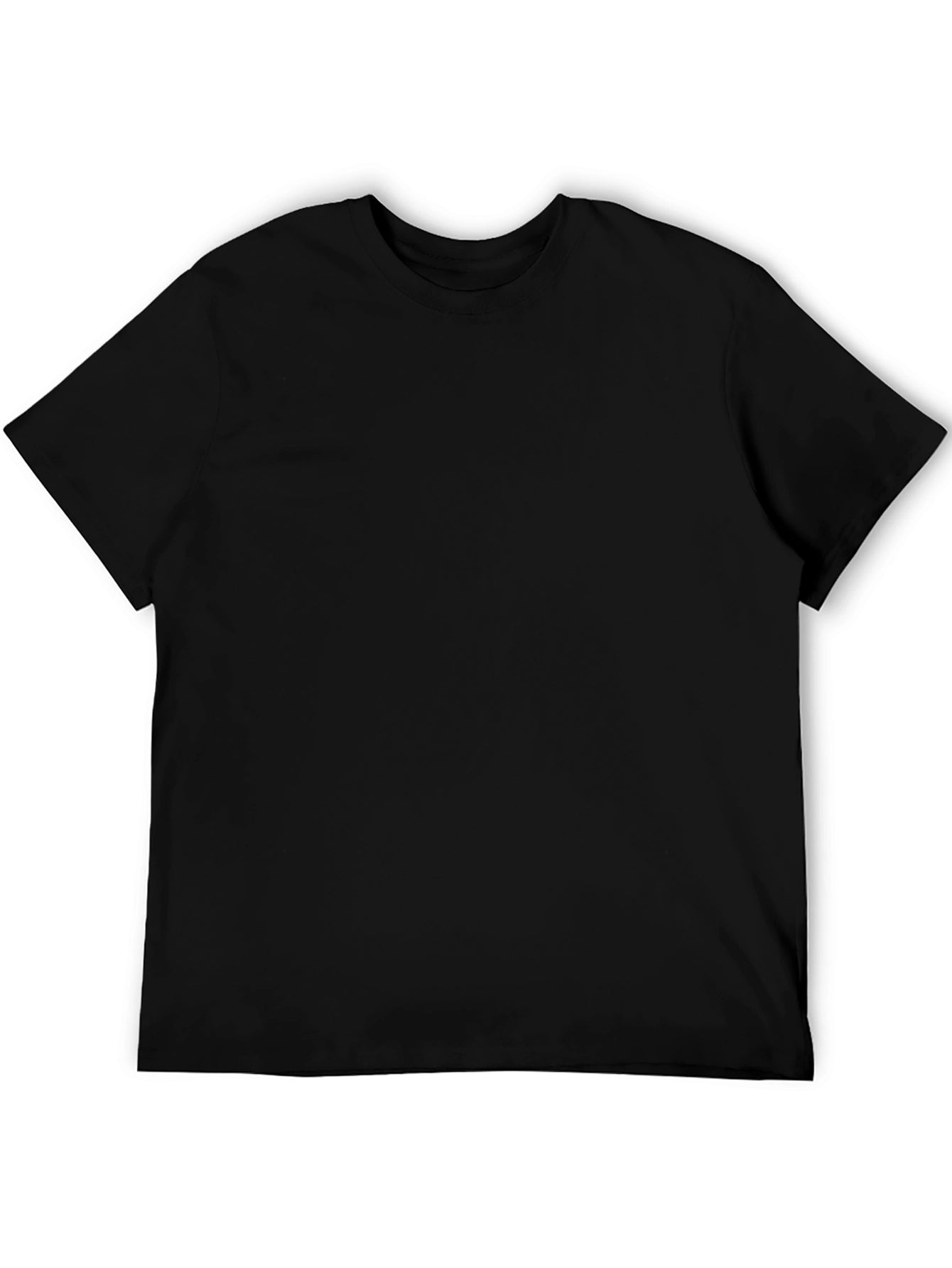 Mens Black Basic Short Sleeve T-Shirt