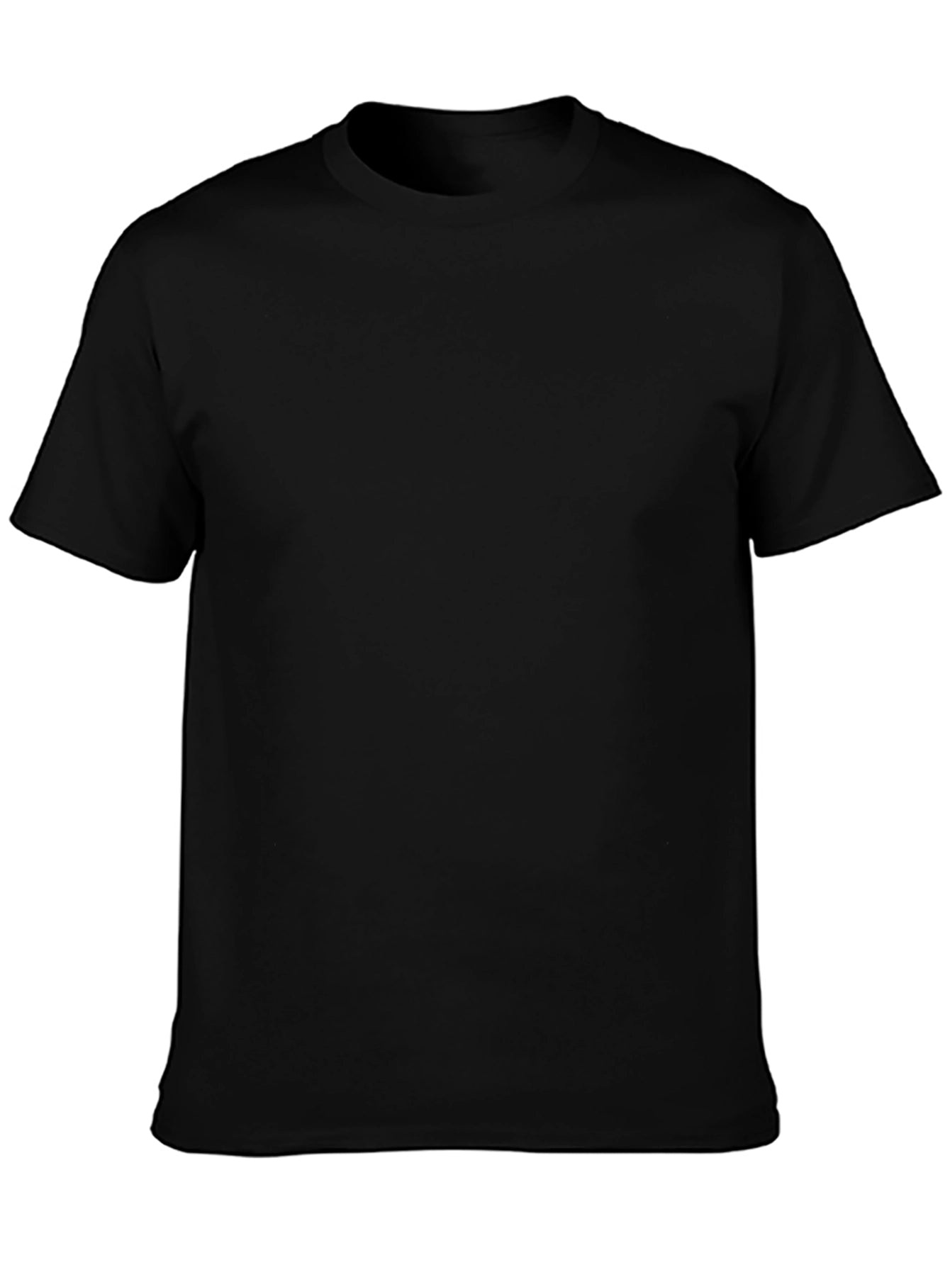 Mens Black Basic Short Sleeve T-Shirt