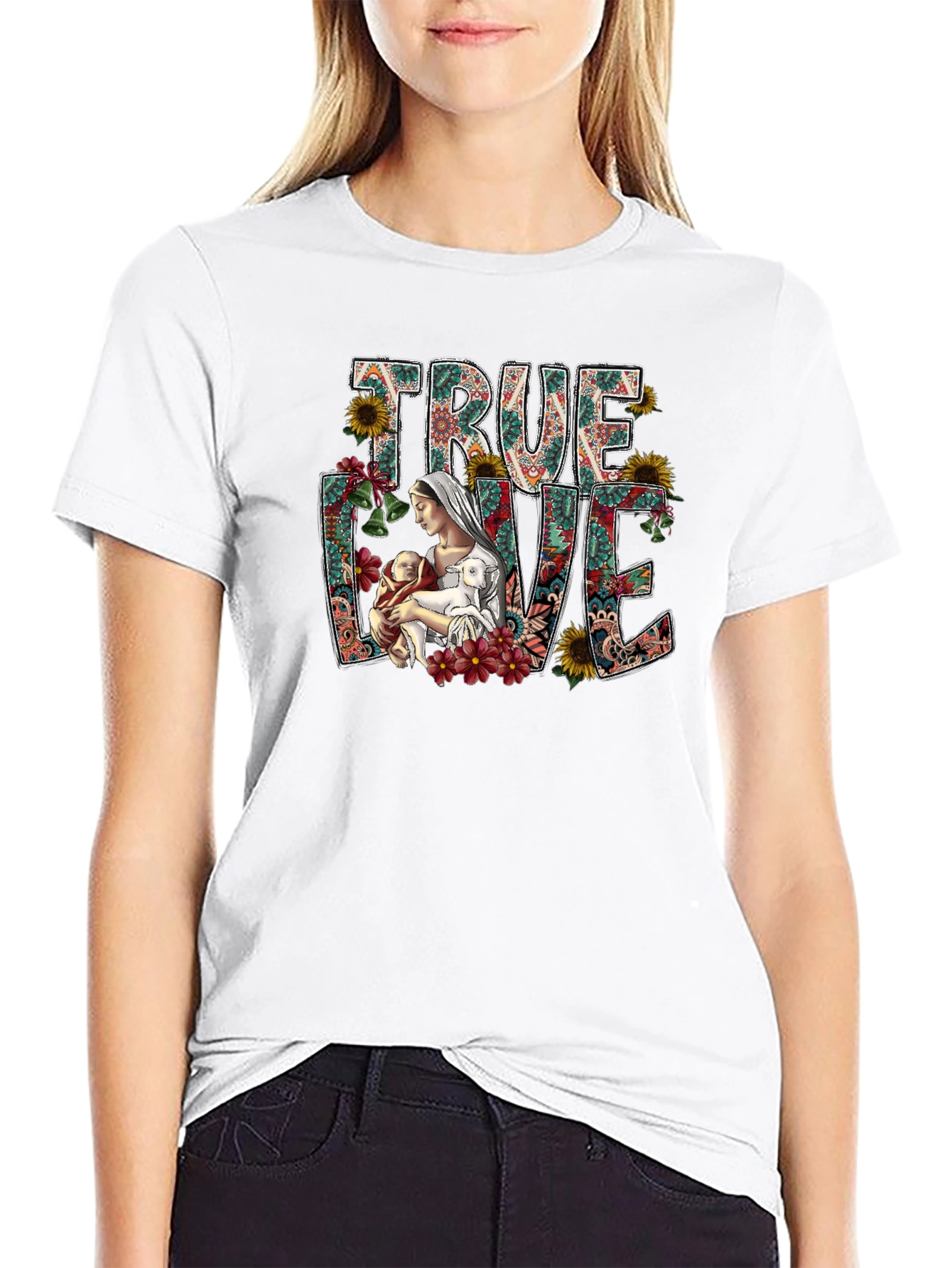 True Love Floral Graphic Tee