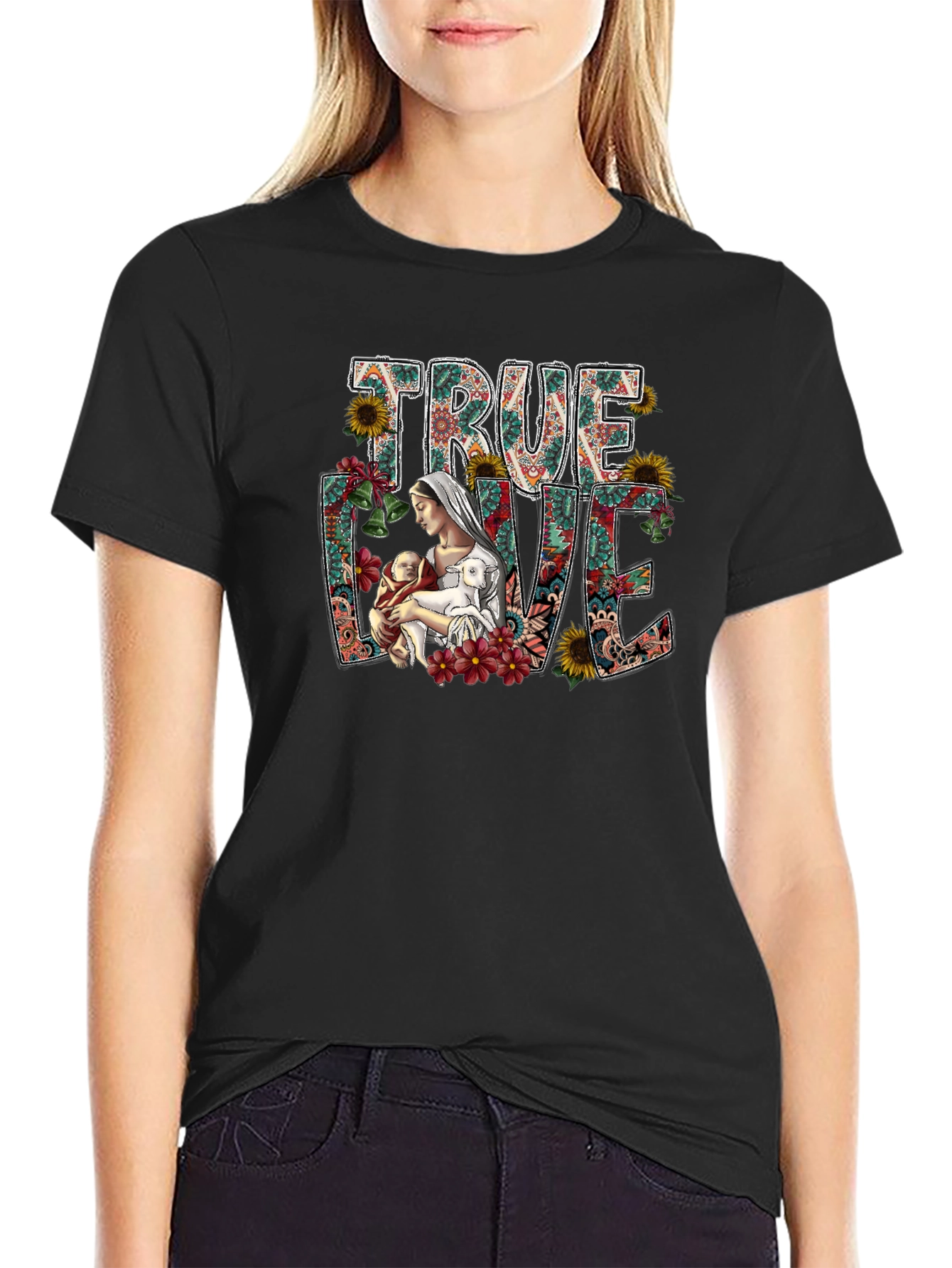 True Love Floral Graphic Tee