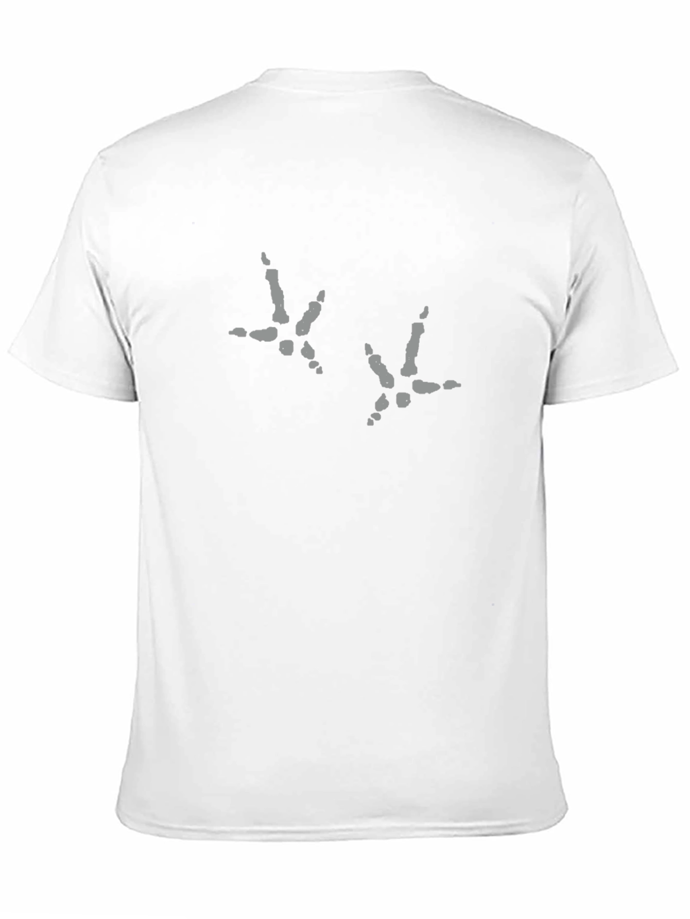 Funny Chicken Footprint Black T-Shirt