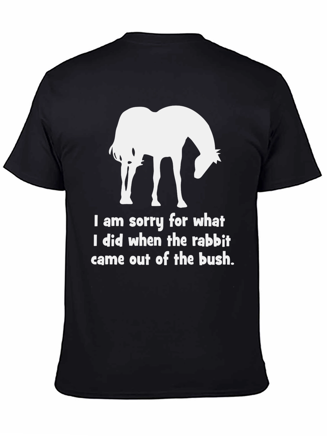 Funny Horse & Rabbit Graphic T-Shirt