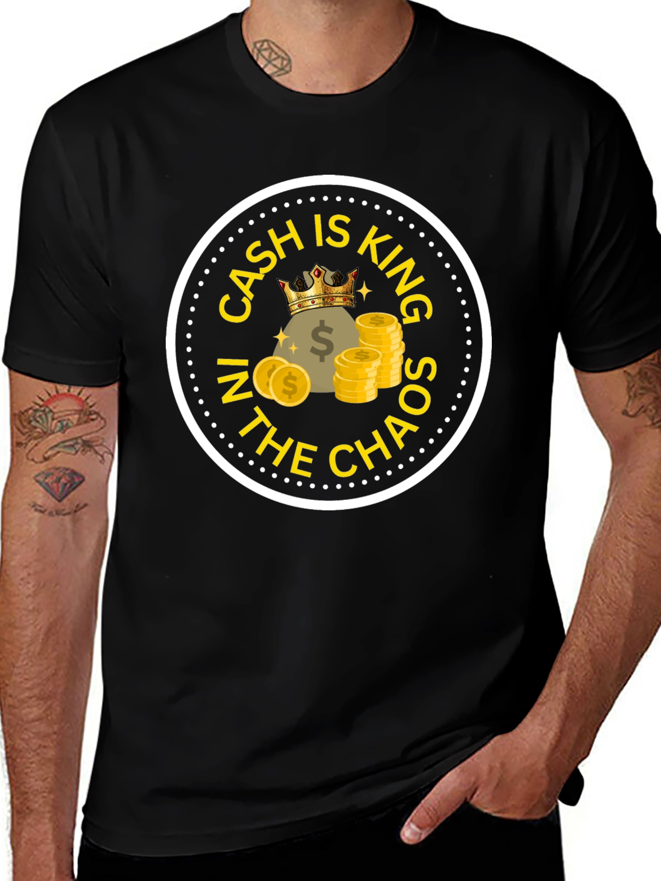 Cash is King T-Shirt - Chaos Design