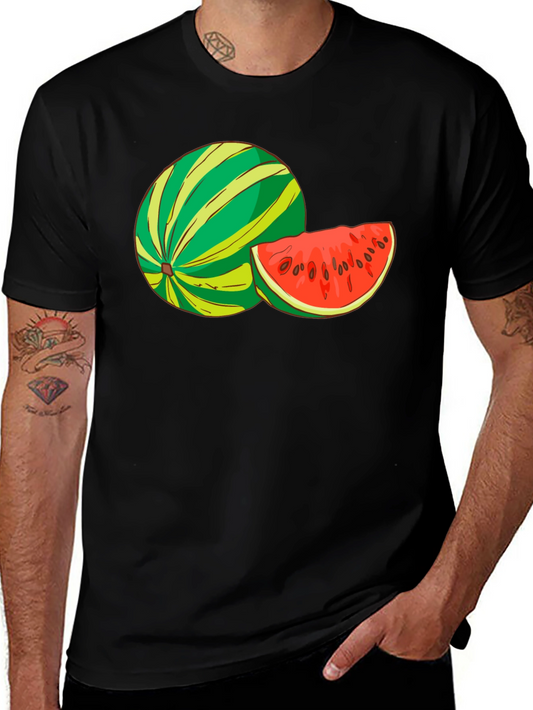 Watermelon Graphic Black T-Shirt