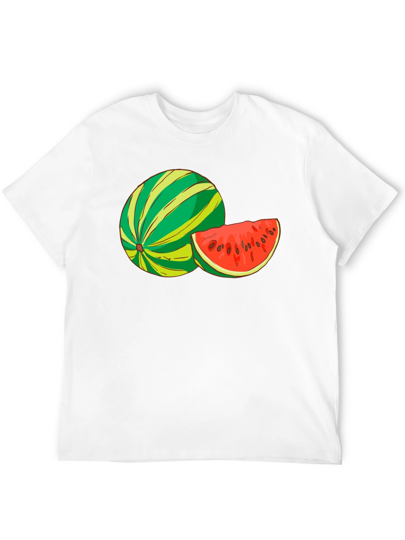 Watermelon Graphic Black T-Shirt