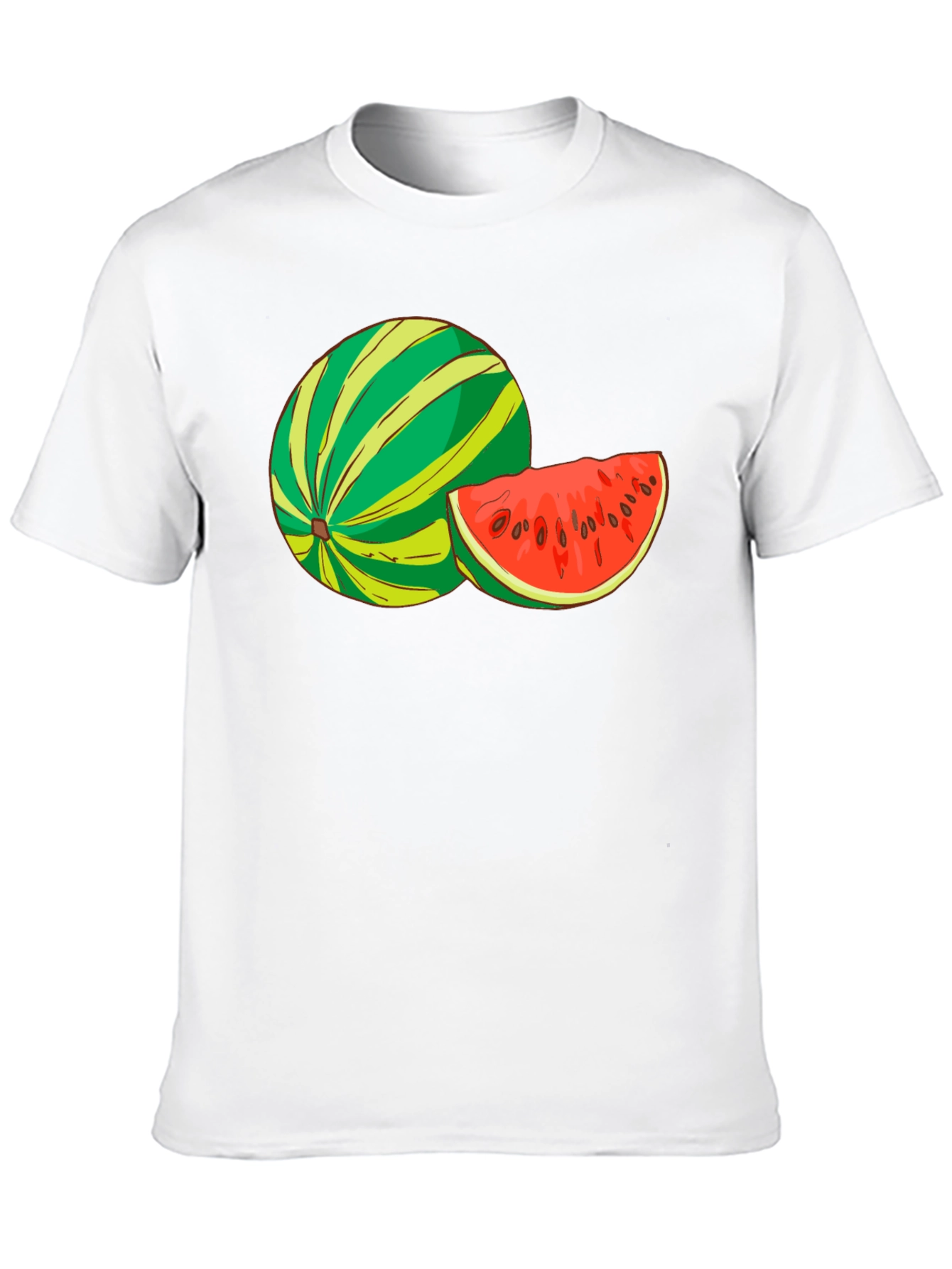 Watermelon Graphic Black T-Shirt