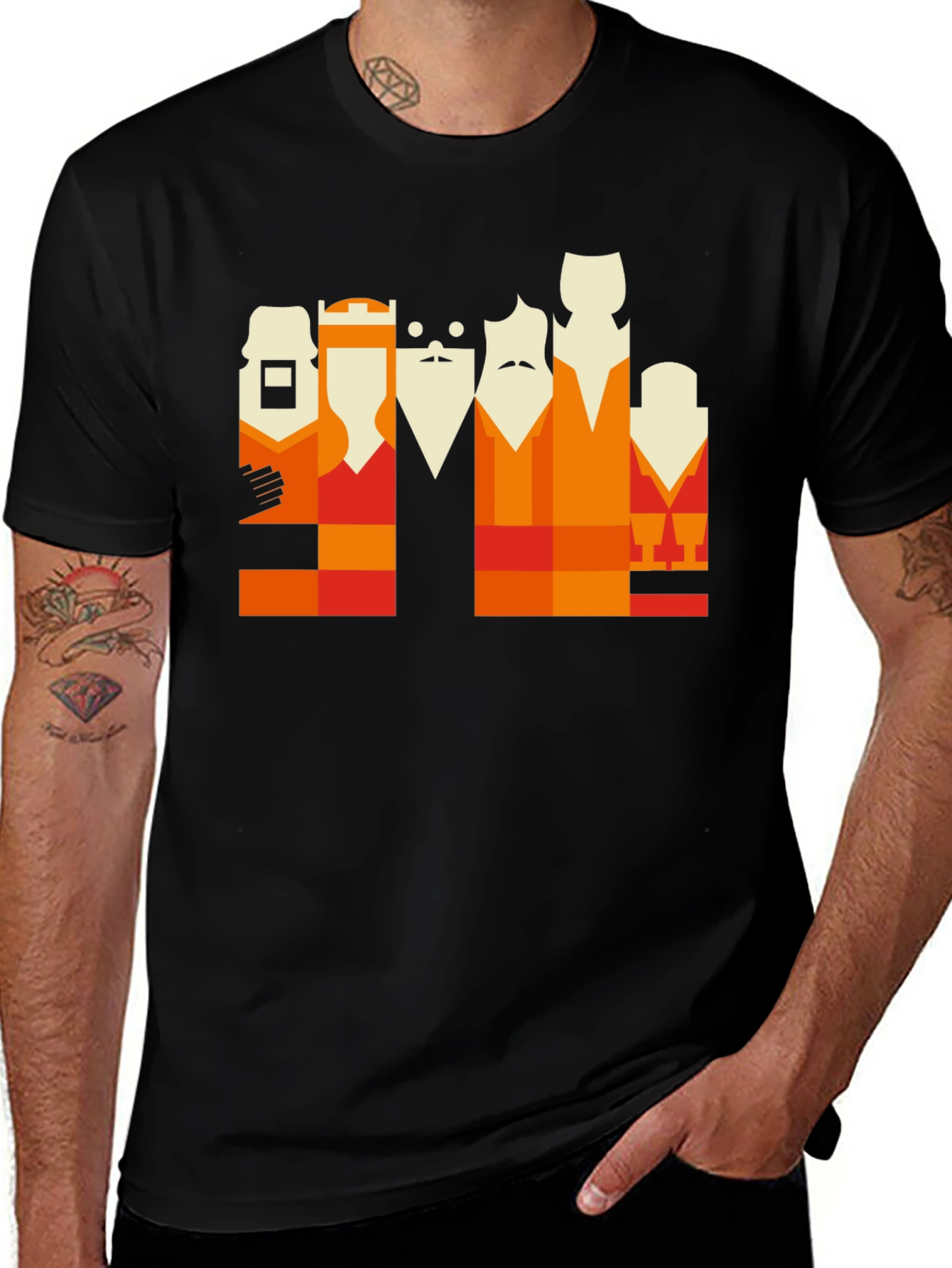 Abstract Portrait Graphic Tee
