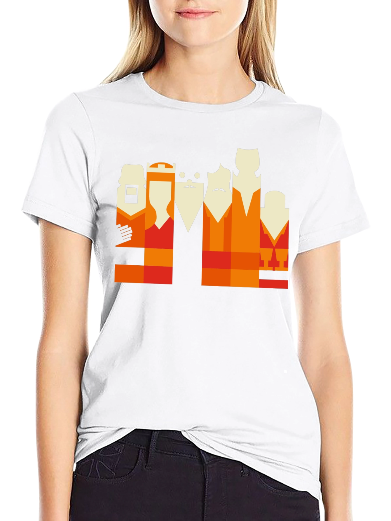Abstract Portrait Graphic Tee