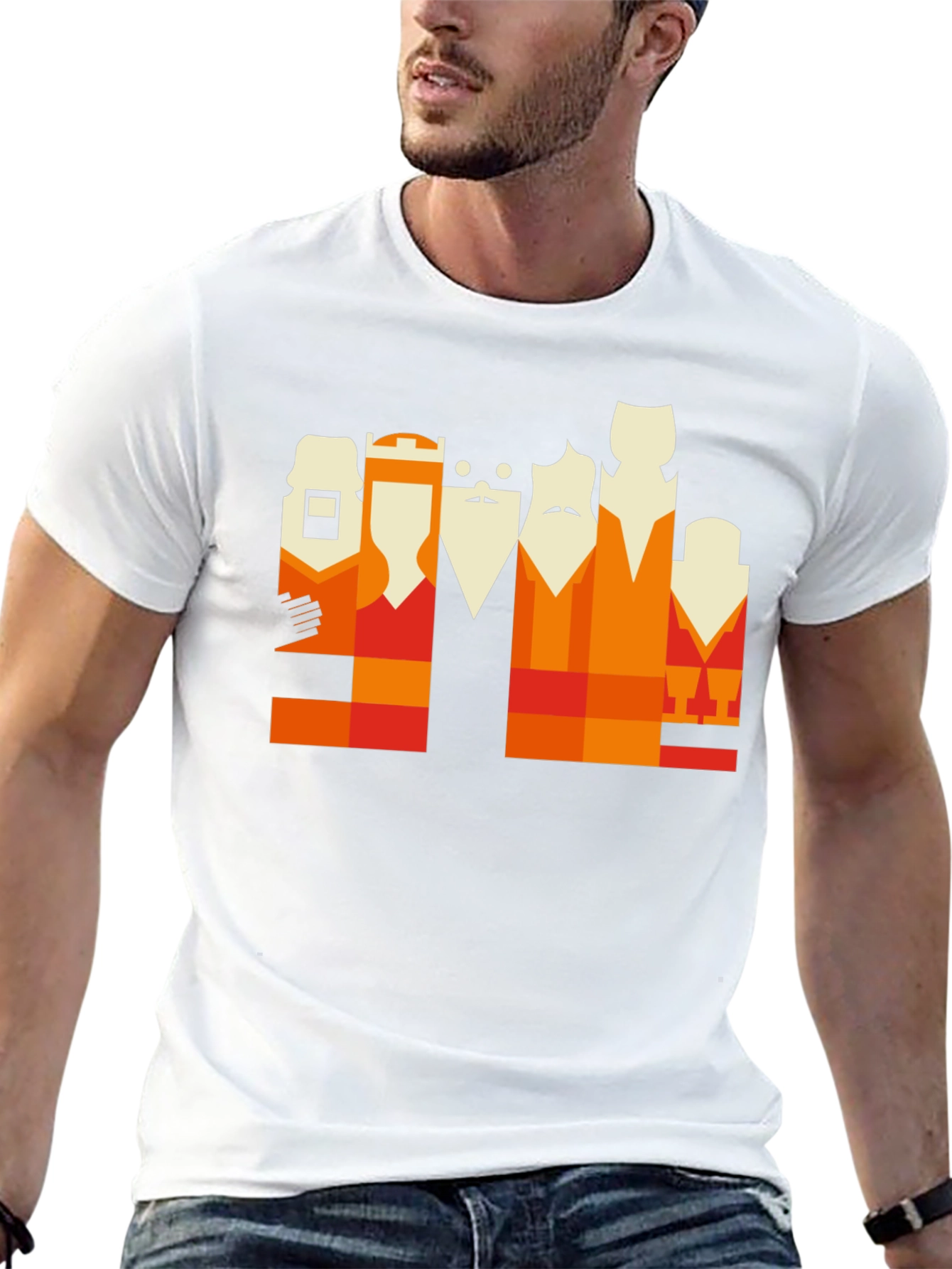Abstract Portrait Graphic Tee