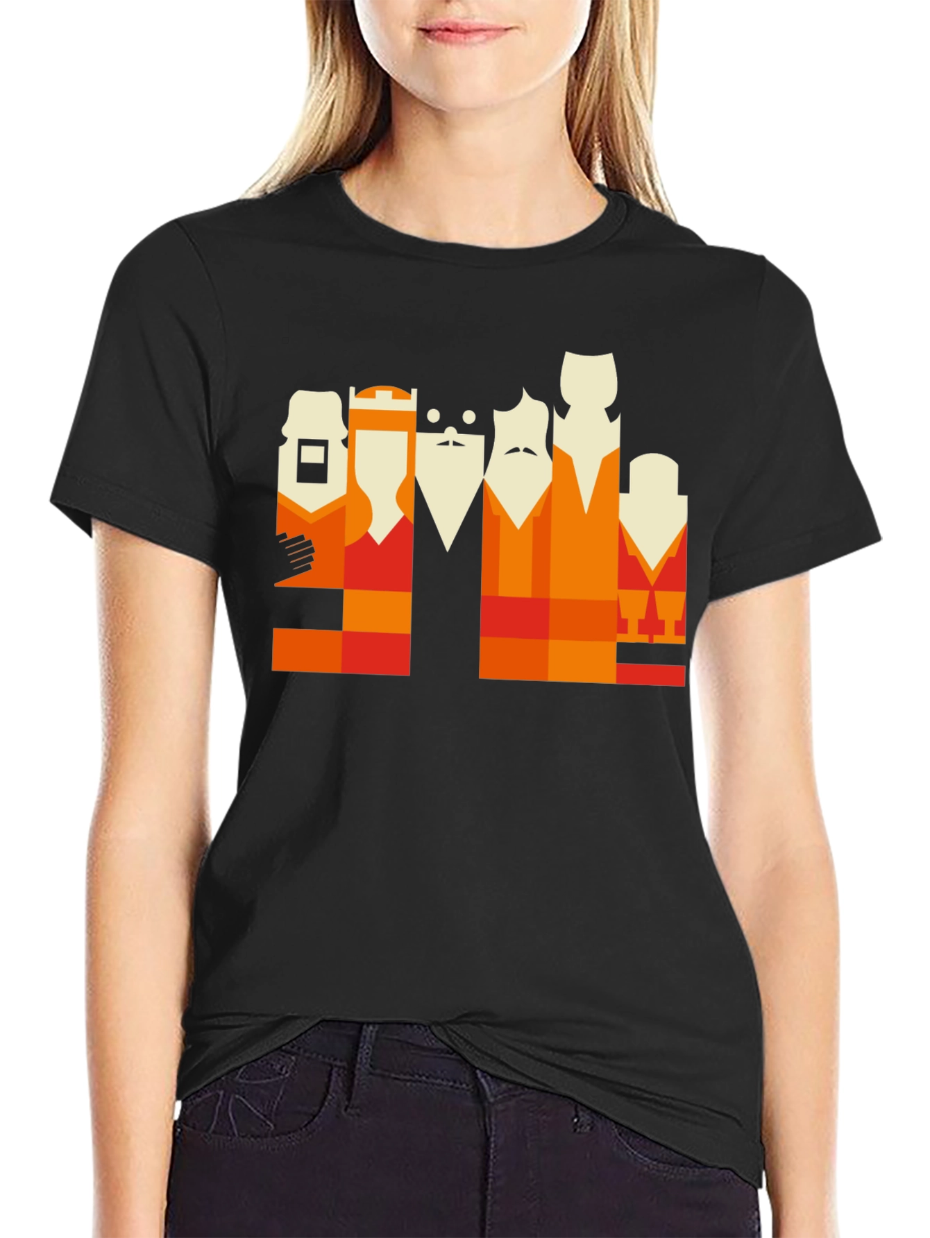 Abstract Portrait Graphic Tee