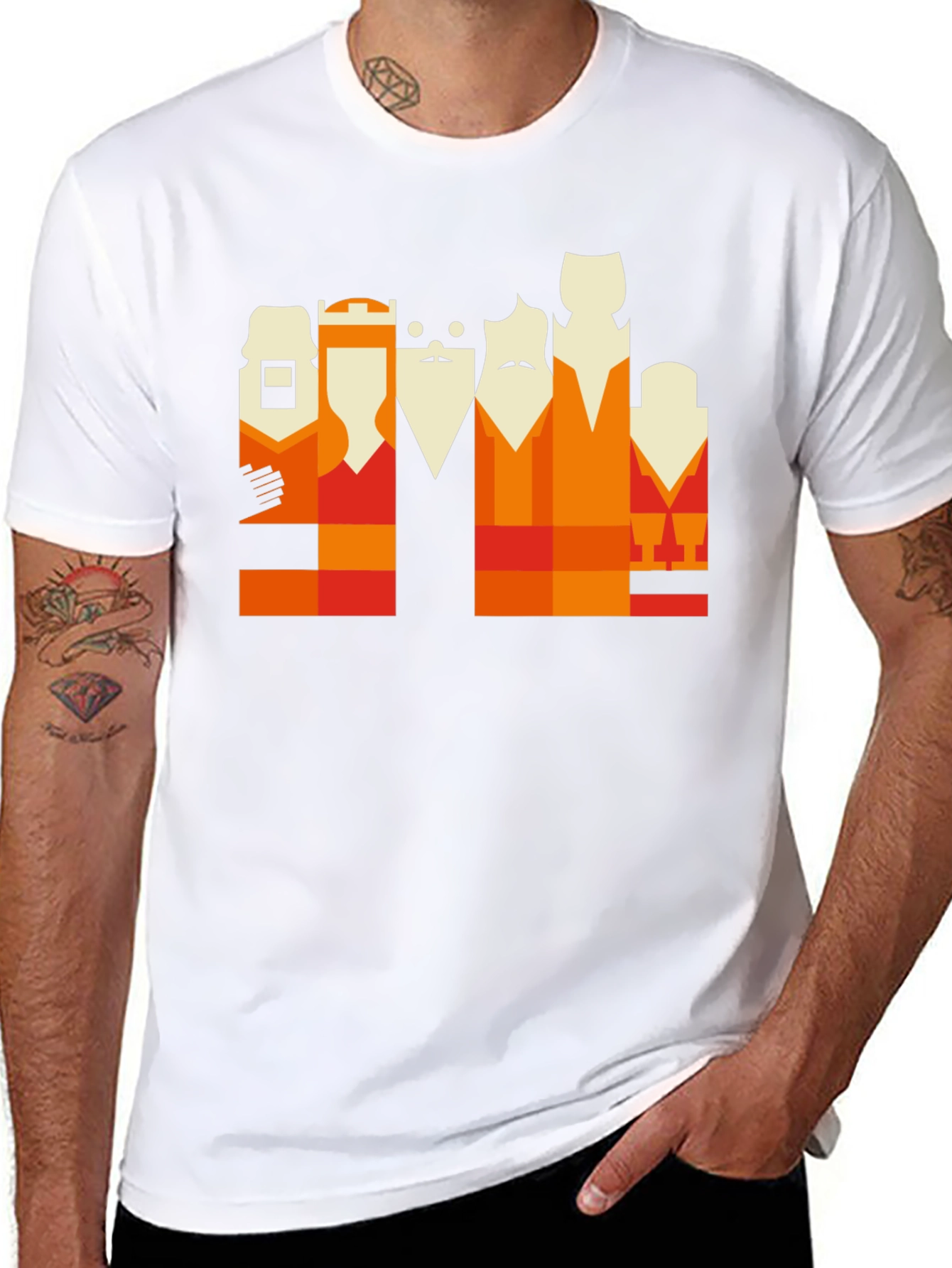 Abstract Portrait Graphic Tee