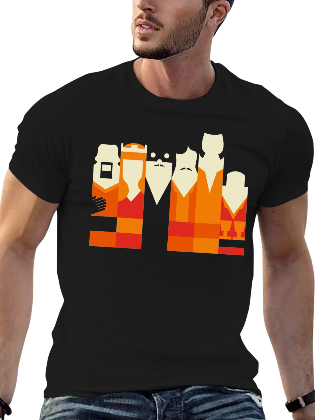 Abstract Portrait Graphic Tee