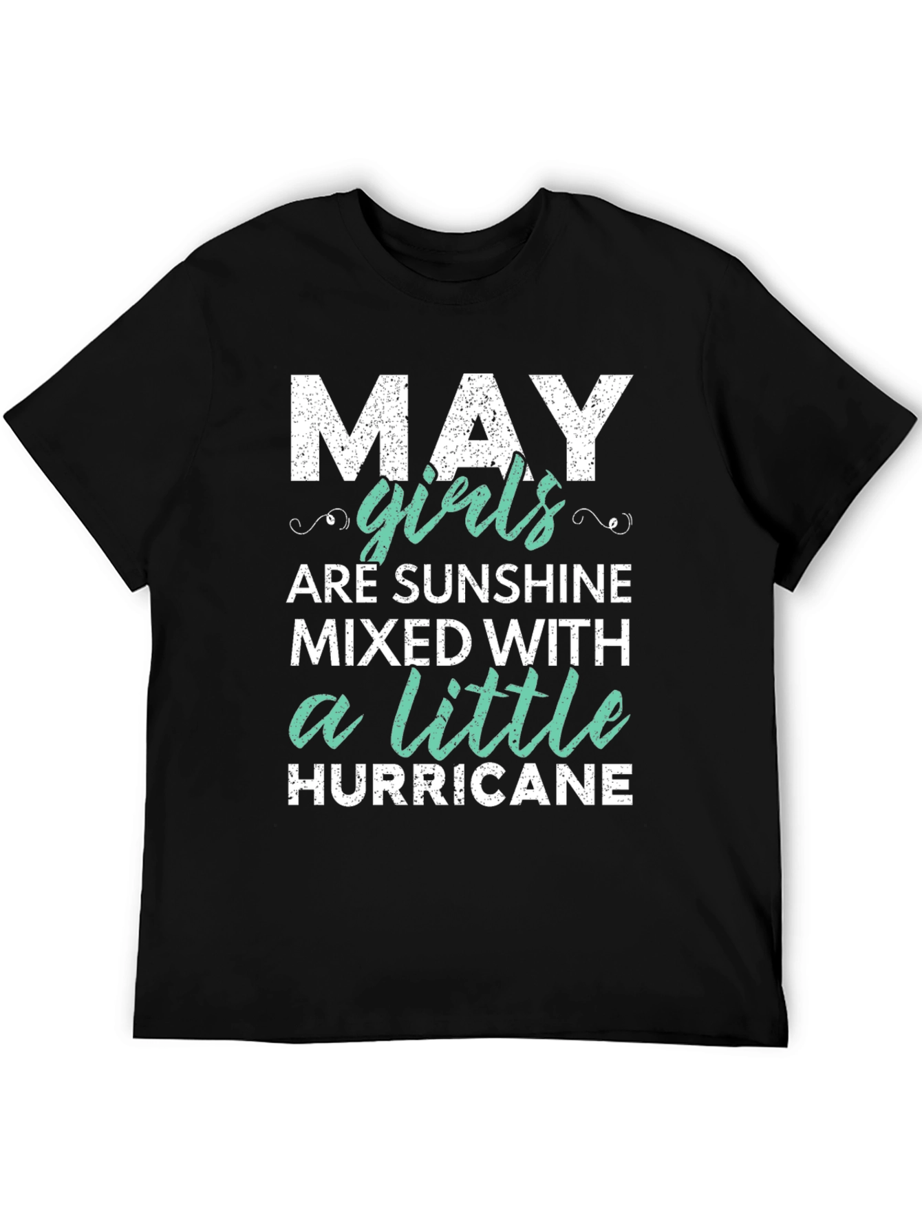 May Girls Sunshine & Hurricane Black T-Shirt