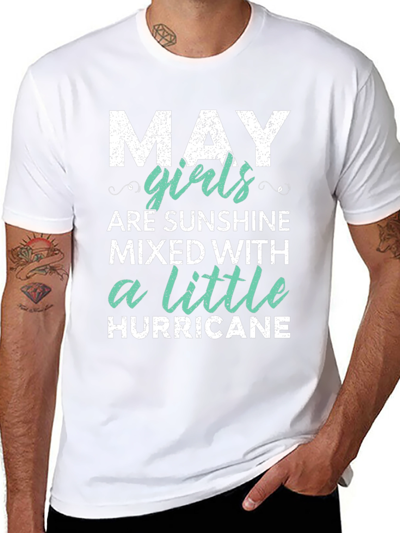 May Girls Sunshine & Hurricane Black T-Shirt