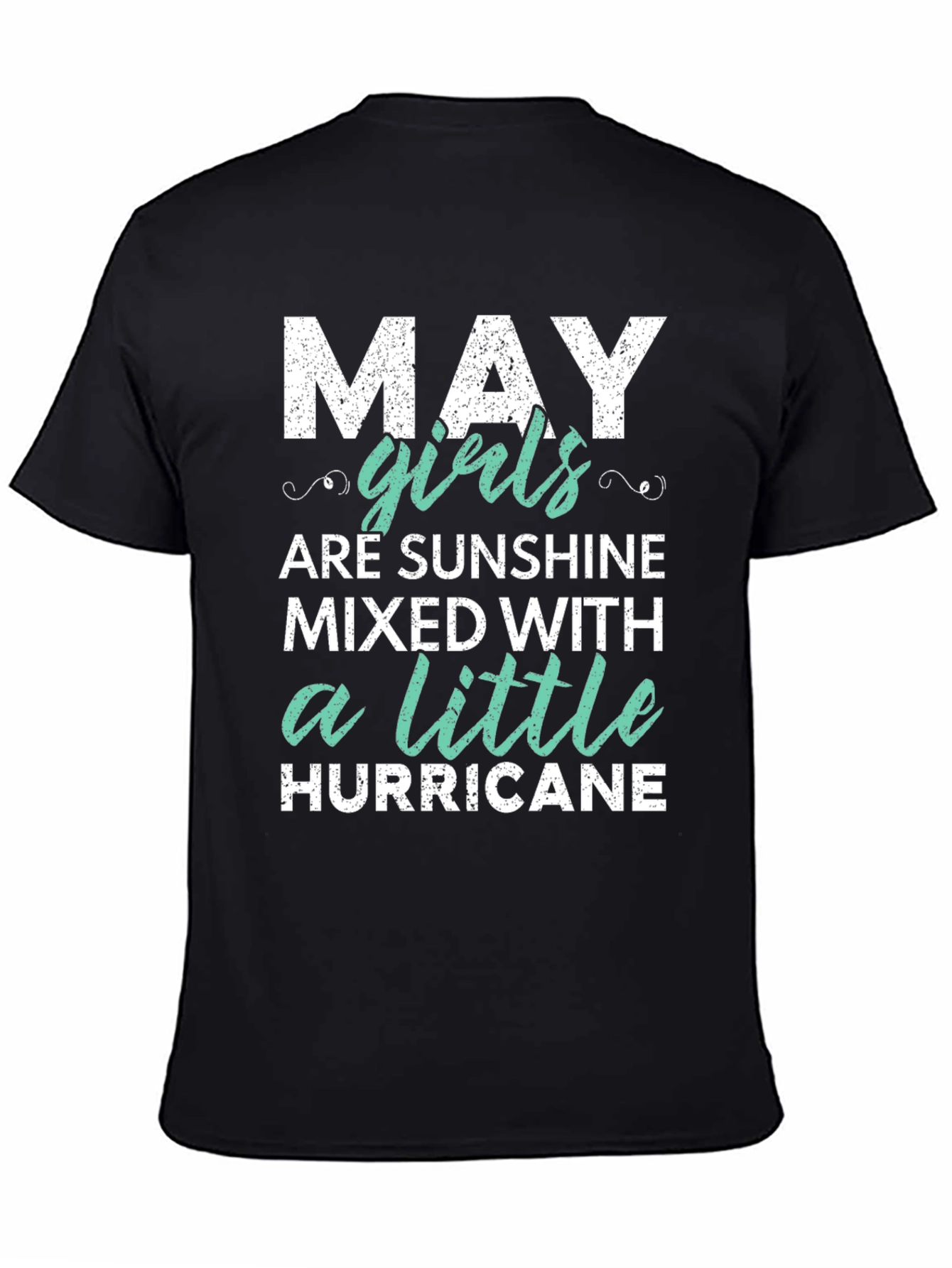 May Girls Sunshine & Hurricane Black T-Shirt