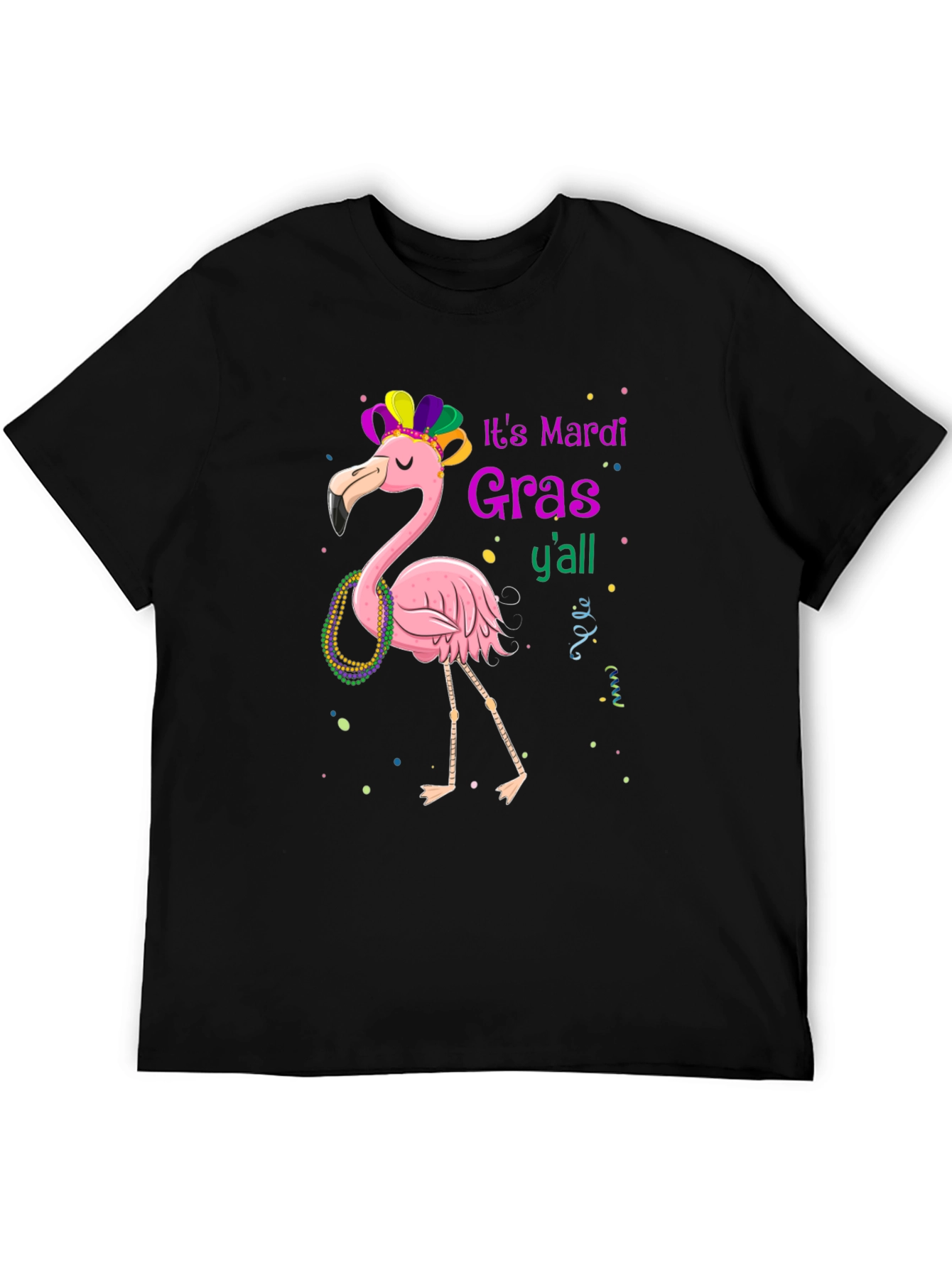 Mardi Gras Flamingo T-Shirt