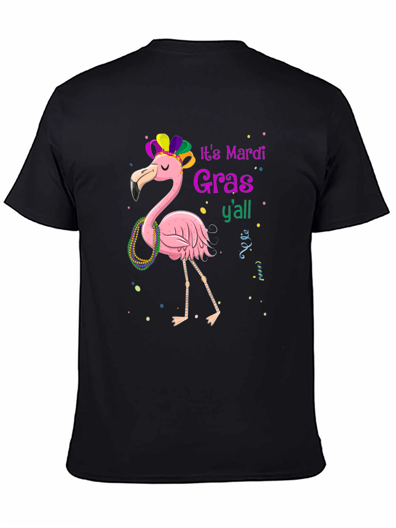 Mardi Gras Flamingo T-Shirt