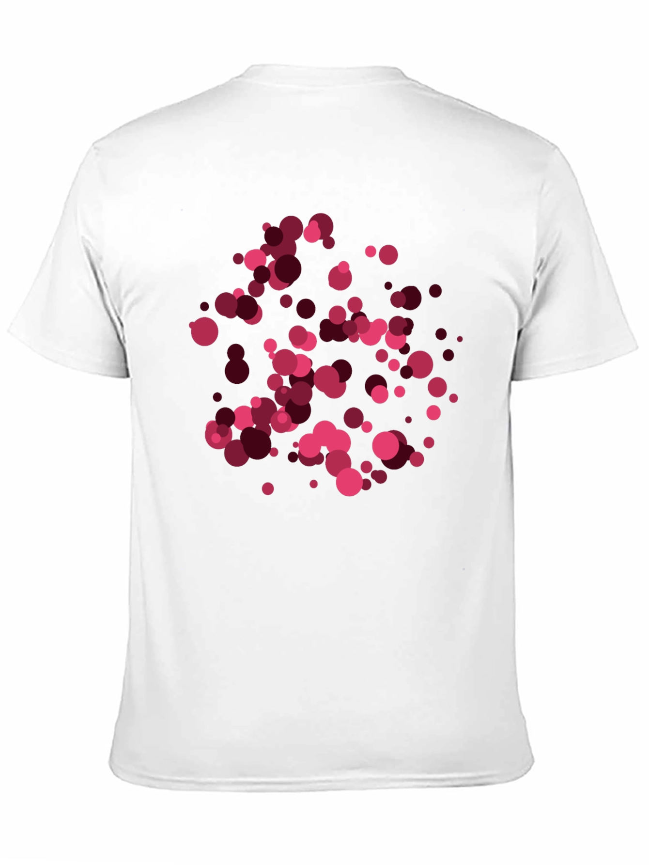 Abstract Circles Graphic Tee - Black Casual T-Shirt