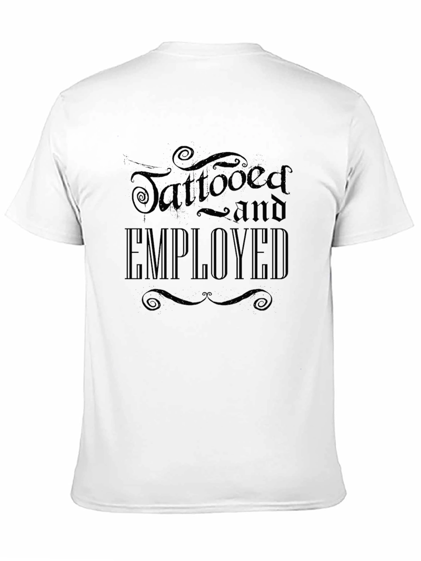 Tattooed and Employed Graphic Tee - Black