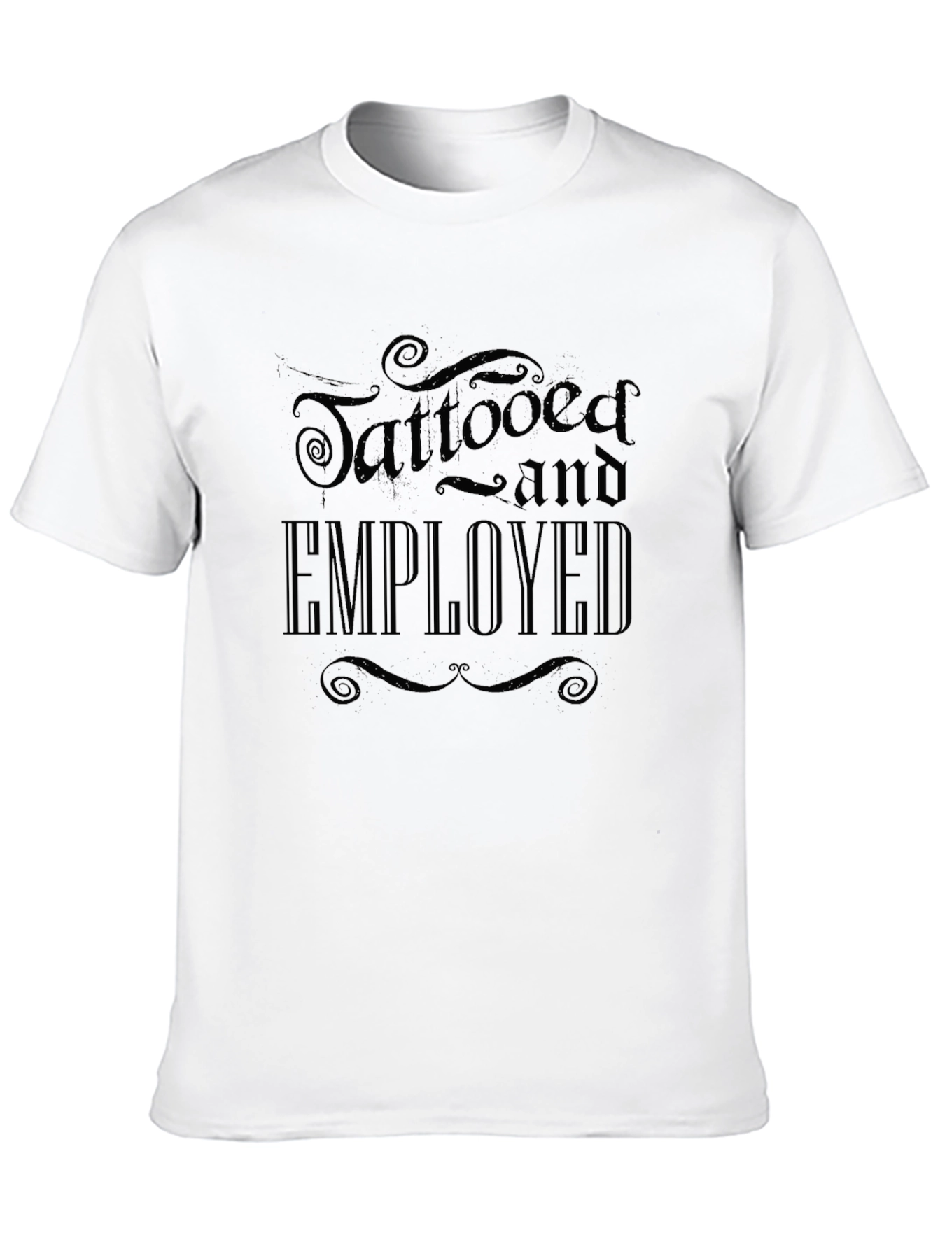 Tattooed and Employed Graphic Tee - Black