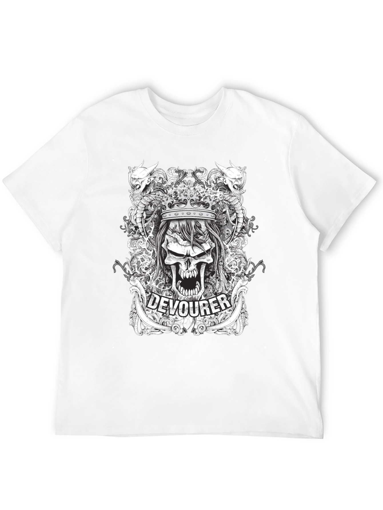 Devourer Skull Graphic Tee - Dark Design