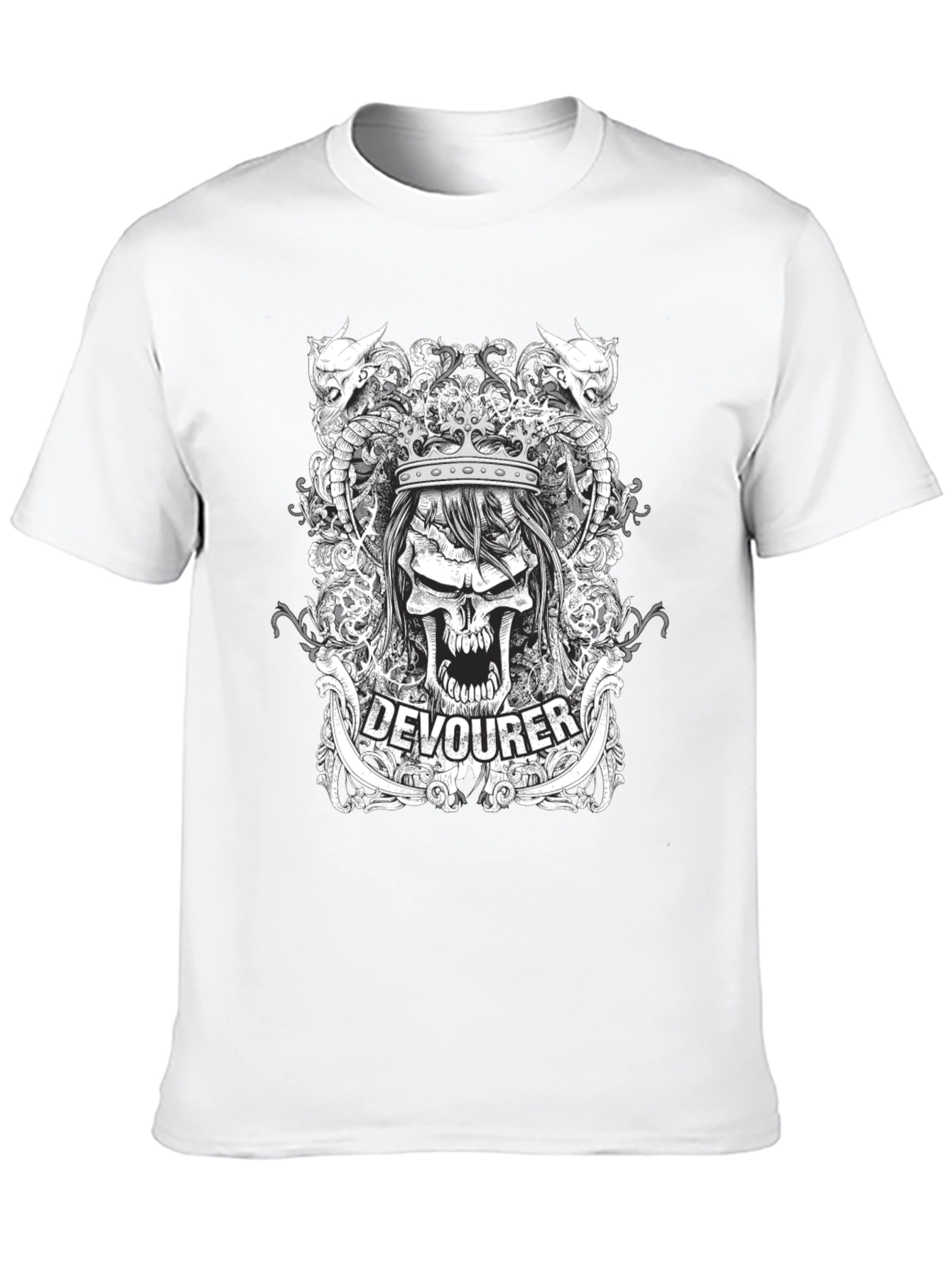Devourer Skull Graphic Tee - Dark Design