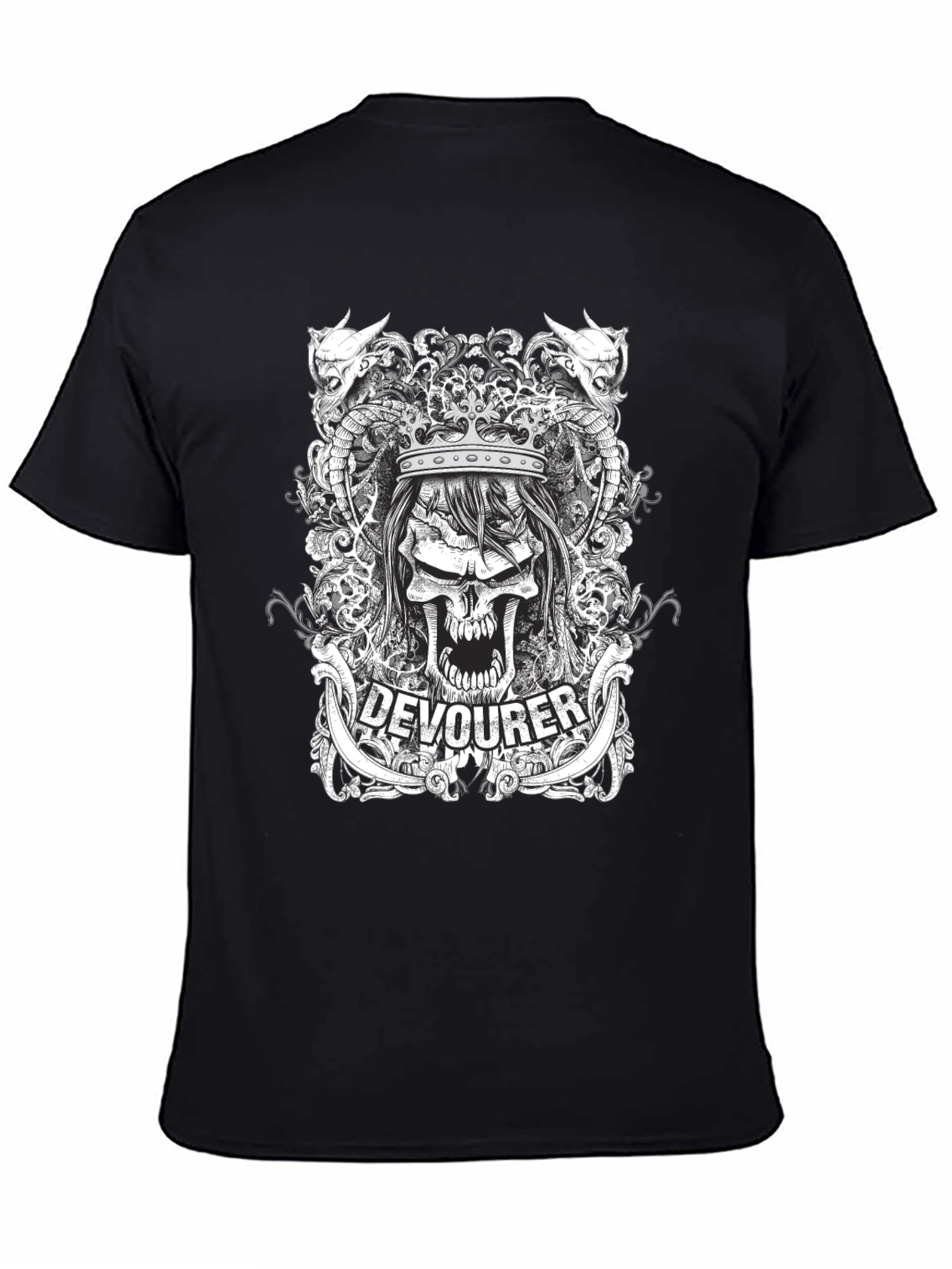 Devourer Skull Graphic Tee - Dark Design