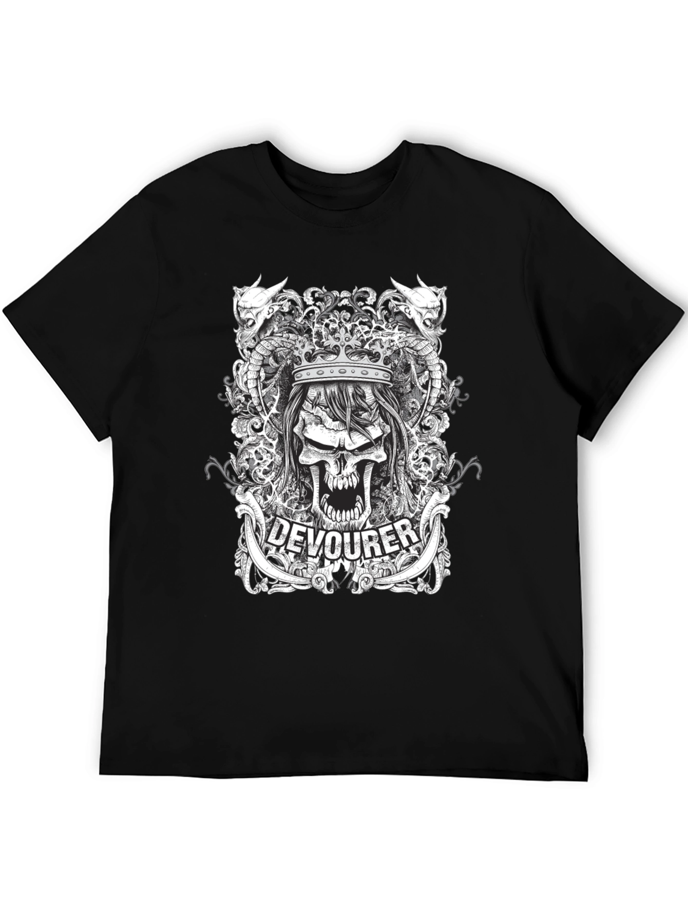Devourer Skull Graphic Tee - Dark Design