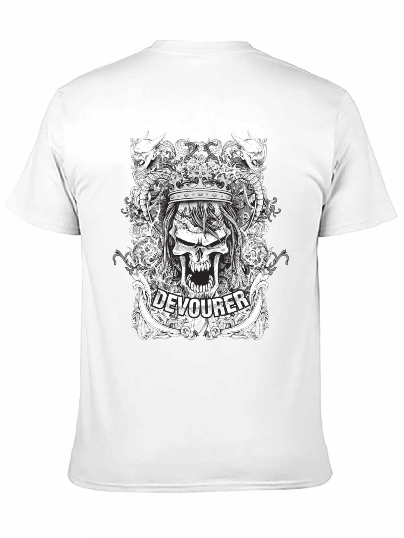 Devourer Skull Graphic Tee - Dark Design