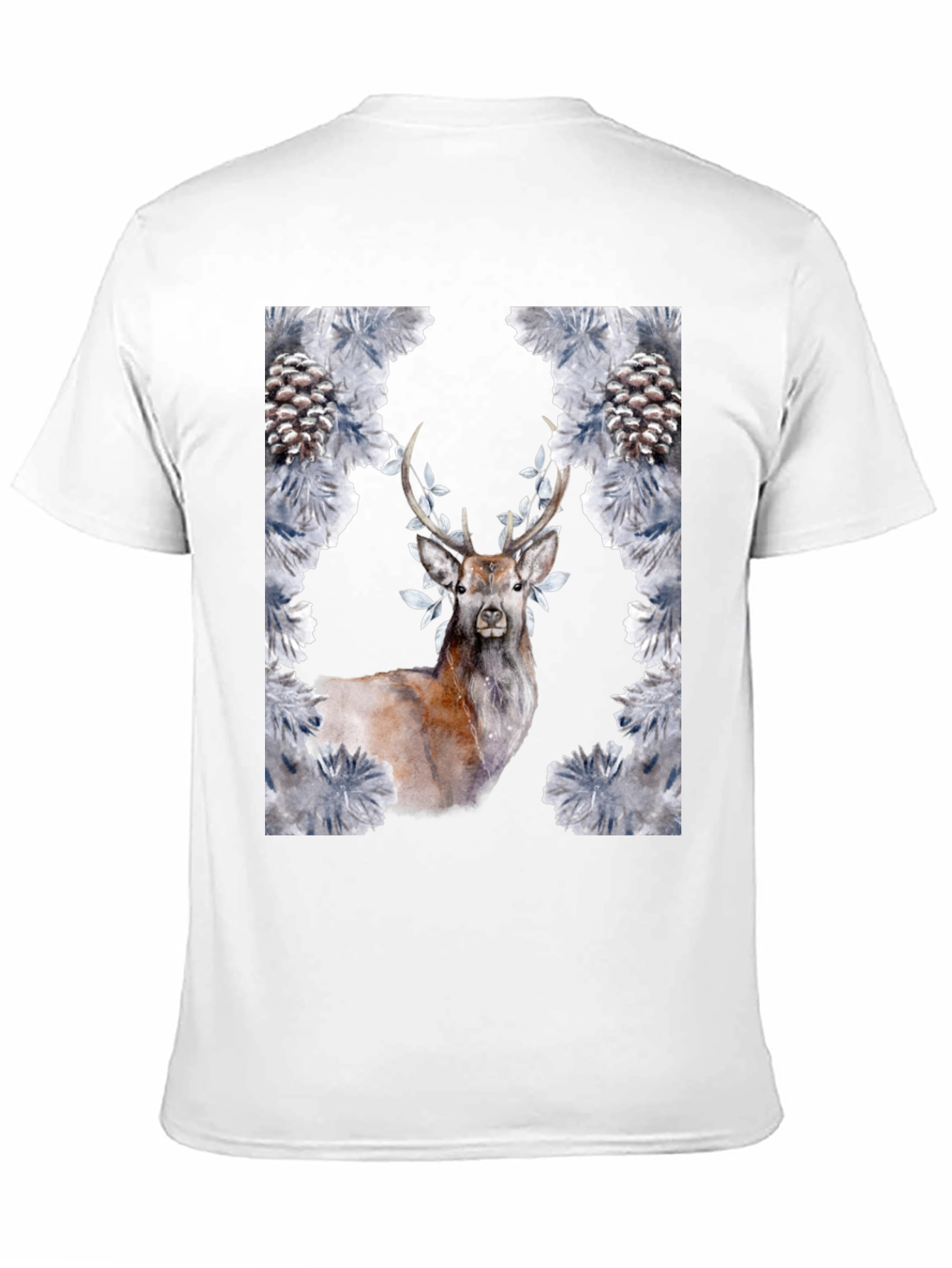 Deer and Pine Cone Graphic Tee