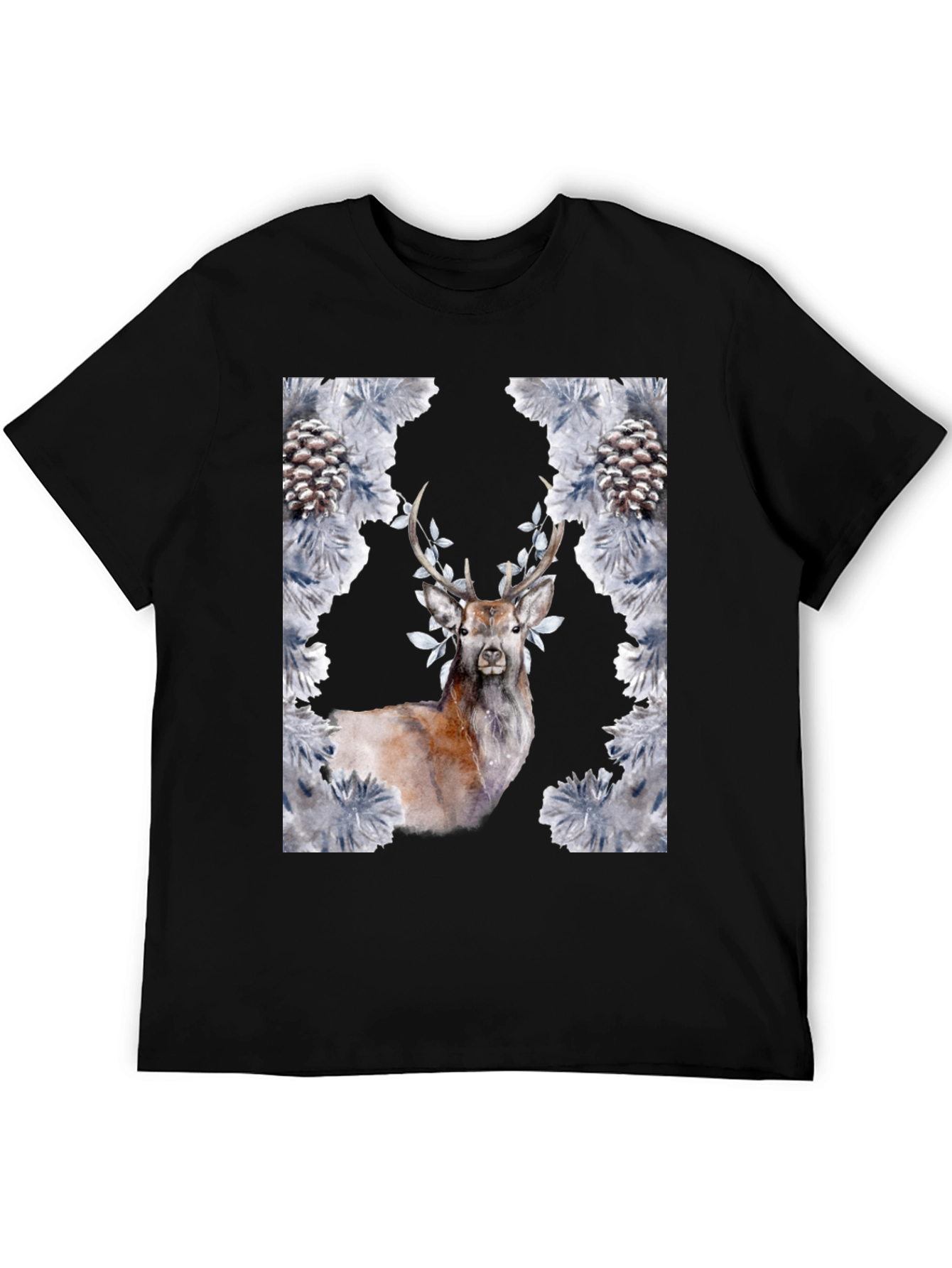 Deer and Pine Cone Graphic Tee