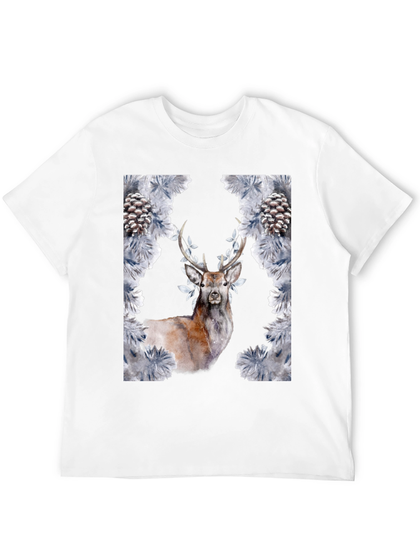 Deer and Pine Cone Graphic Tee