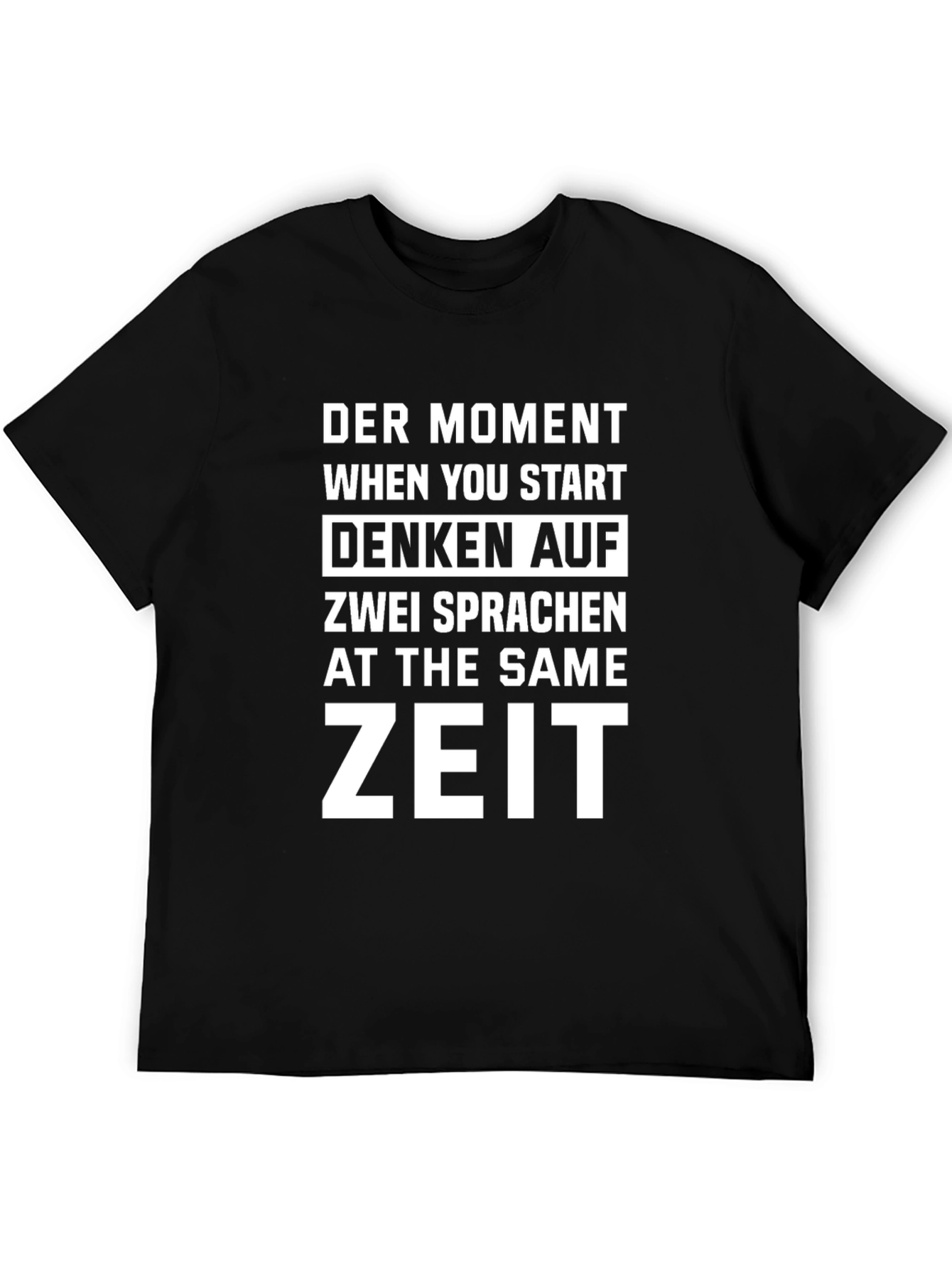 Bilingual Brain T-Shirt - Funny German English Design