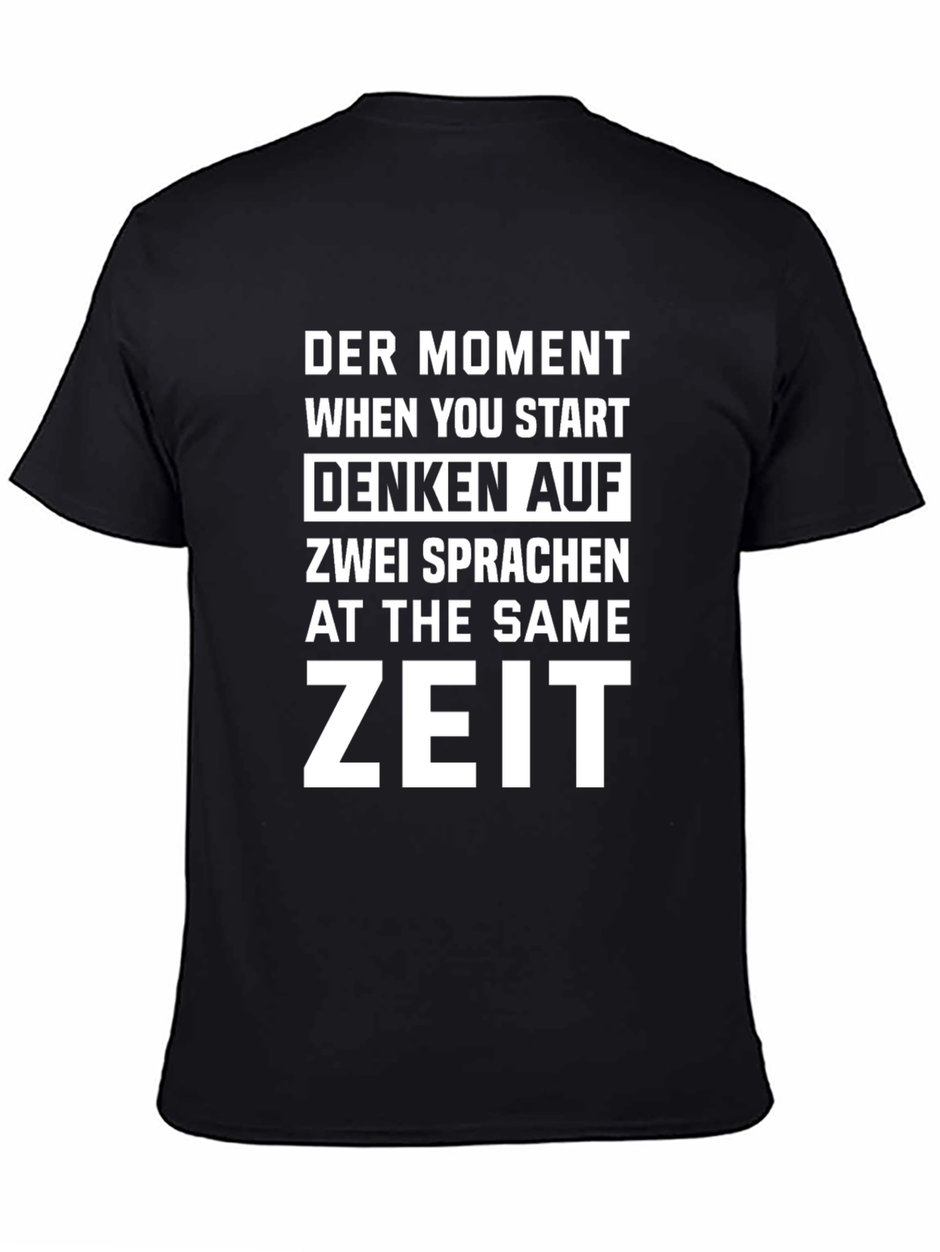 Bilingual Brain T-Shirt - Funny German English Design