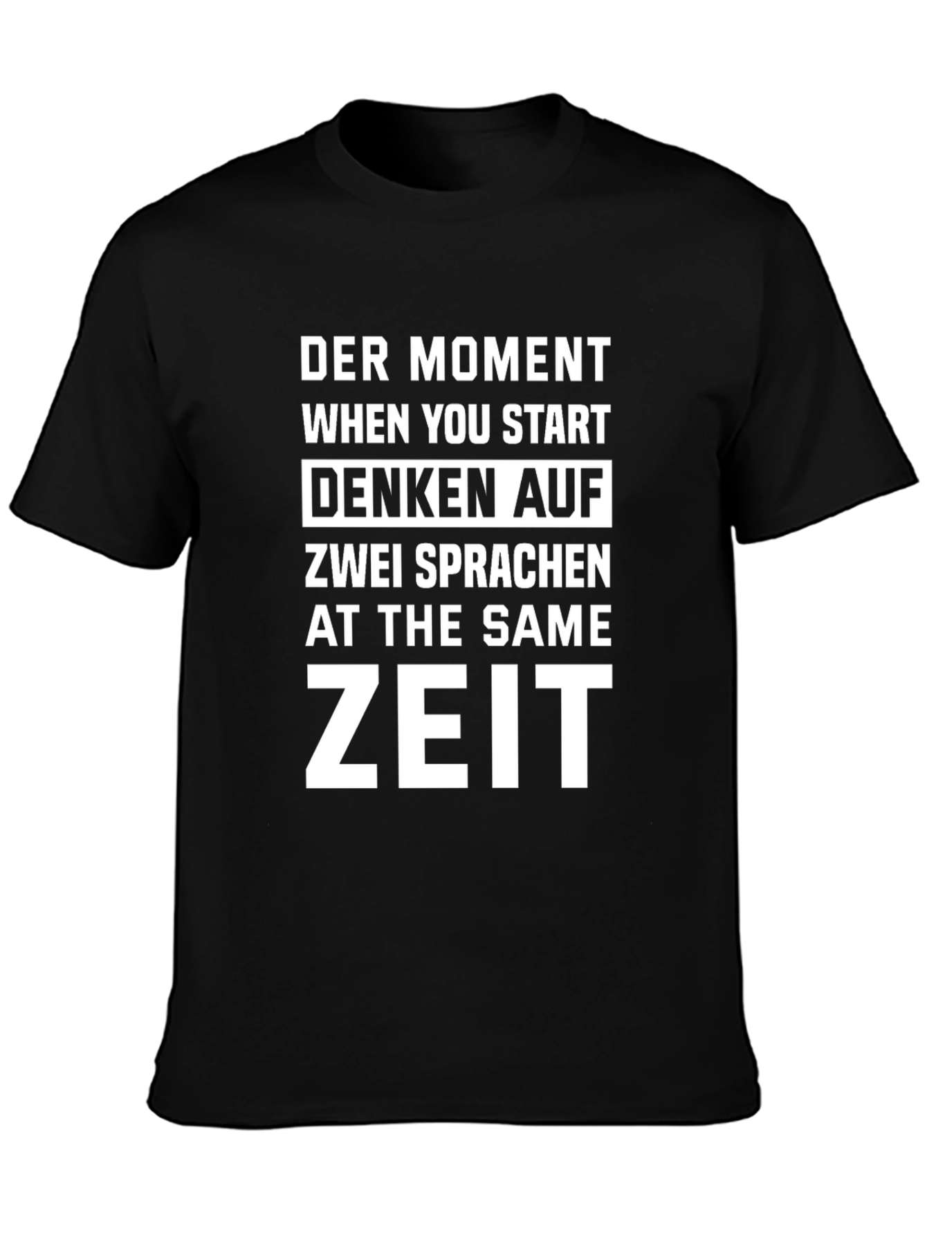 Bilingual Brain T-Shirt - Funny German English Design