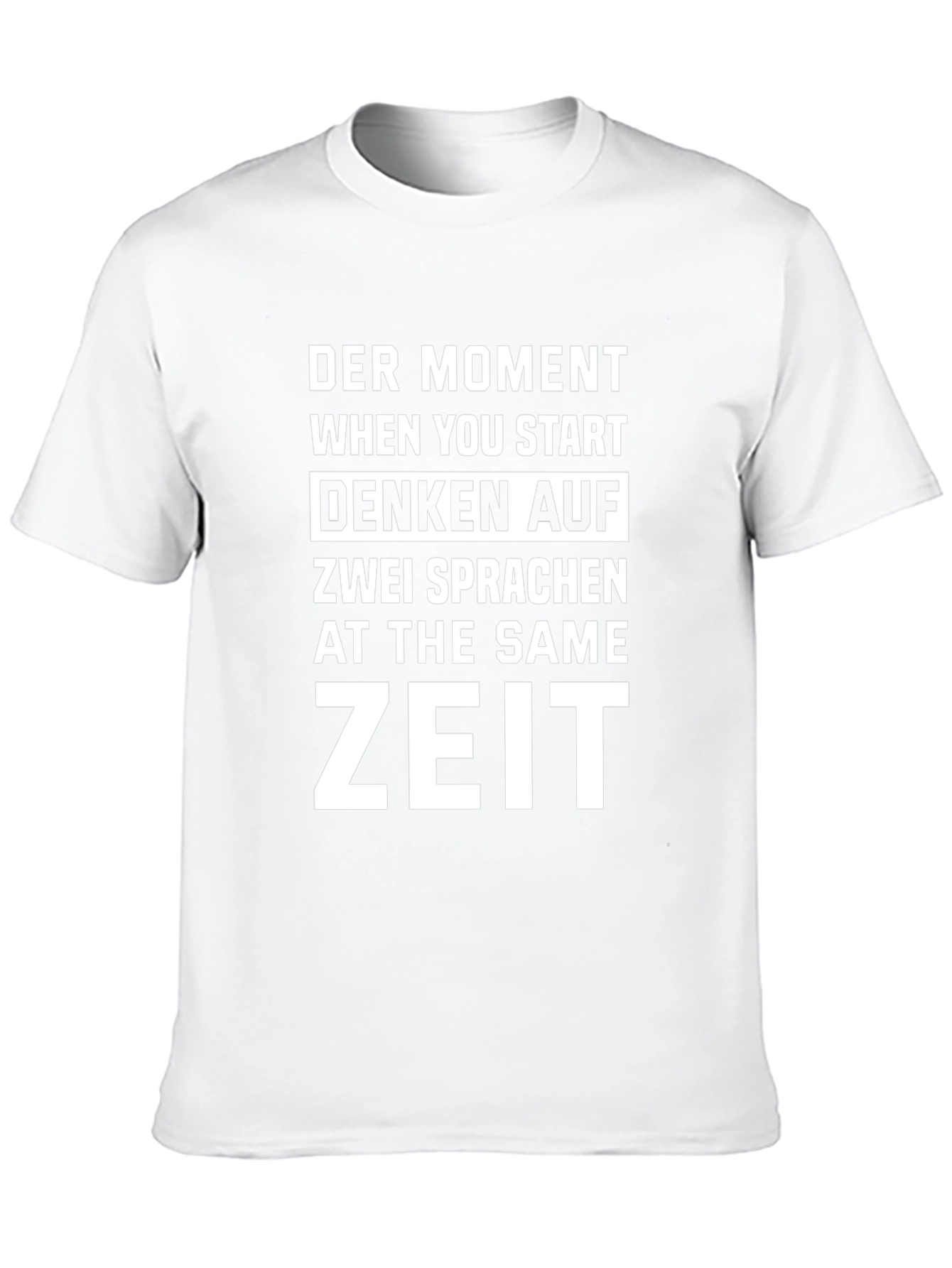 Bilingual Brain T-Shirt - Funny German English Design