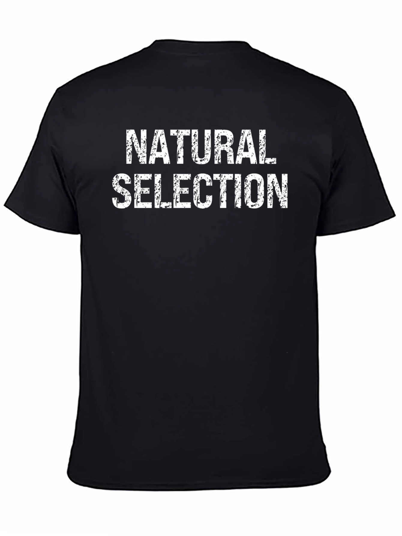 Natural Selection Graphic T-Shirt - Black Casual Tee