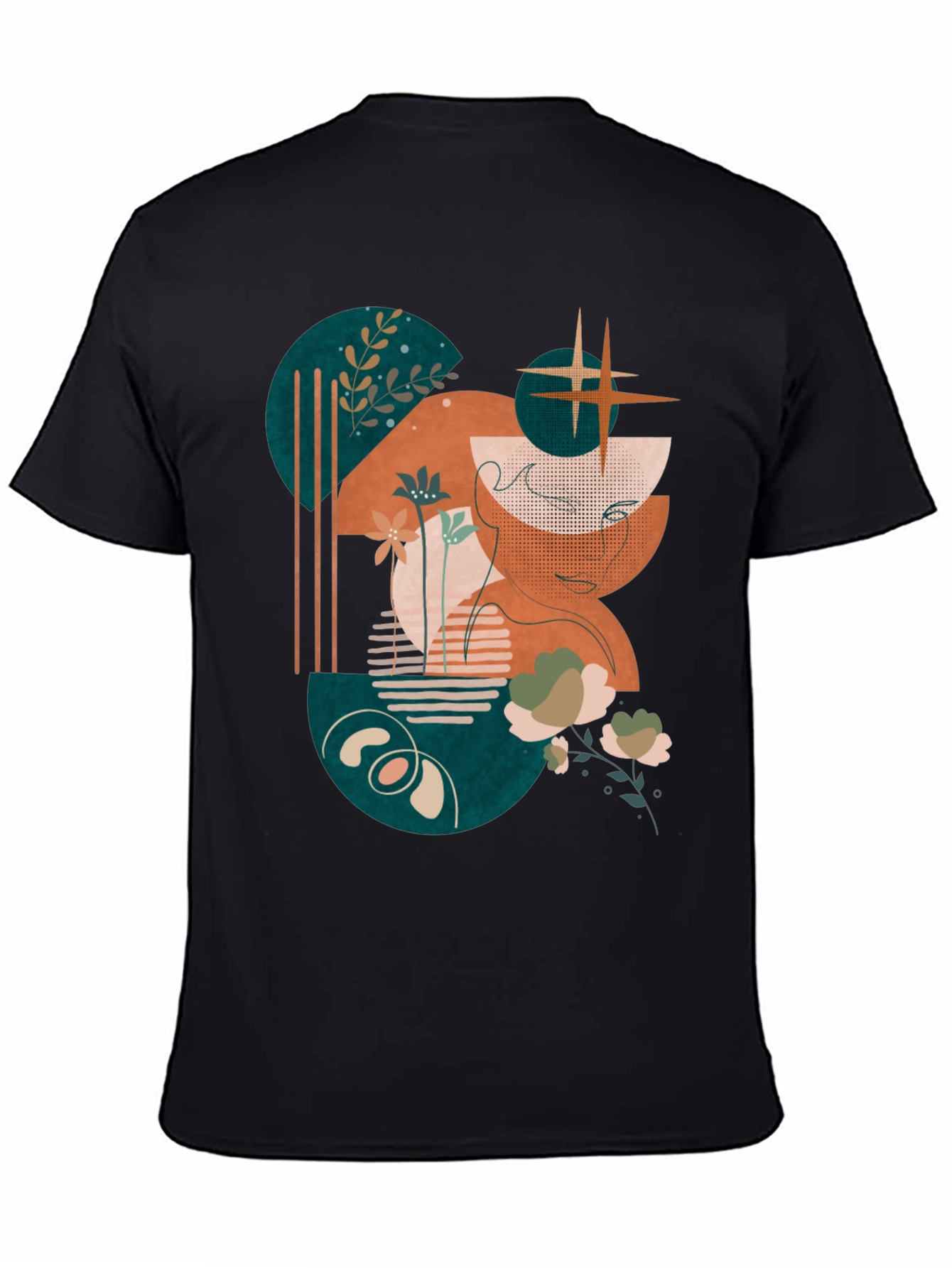 Abstract Graphic Print Tee