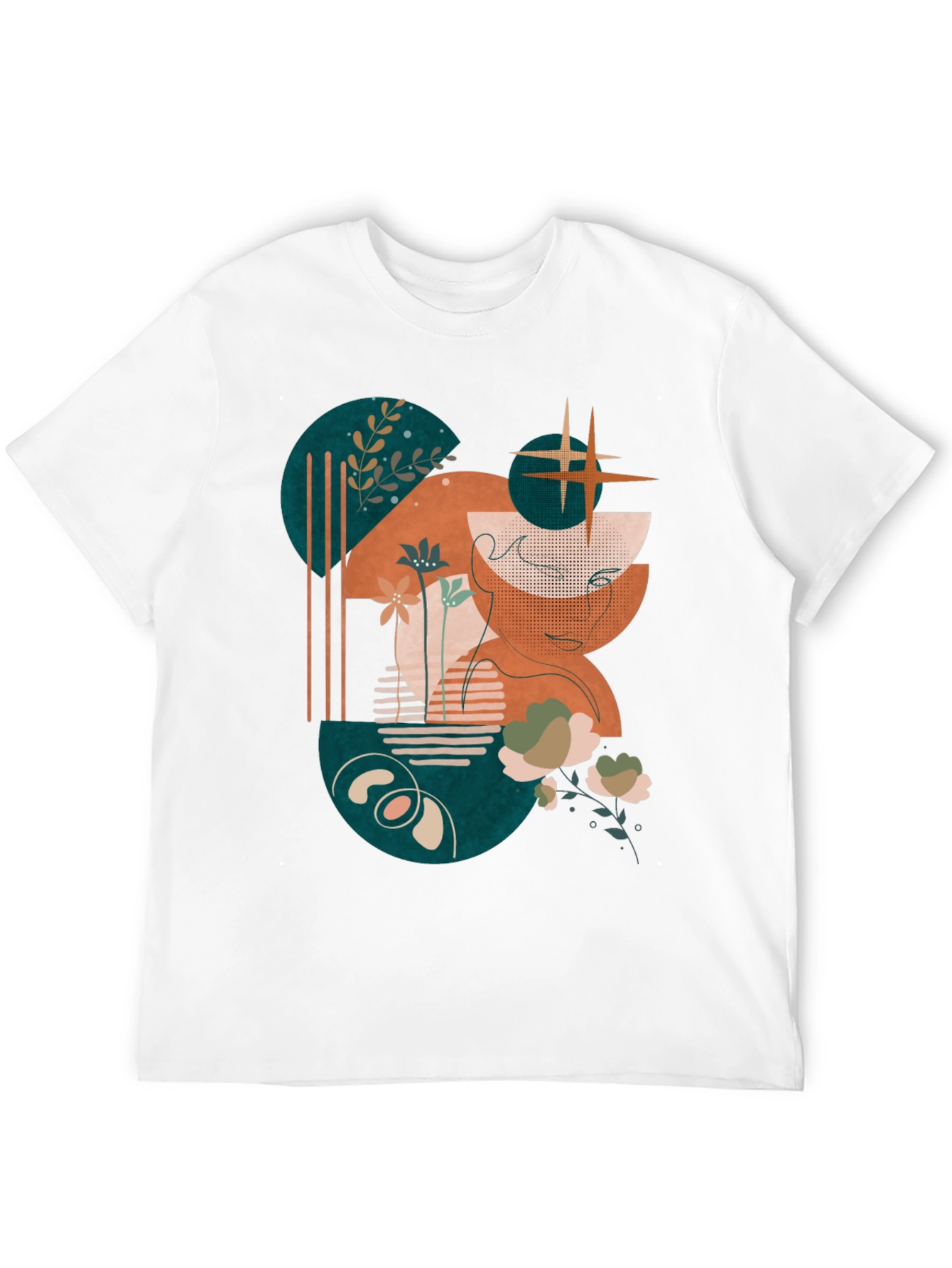 Abstract Graphic Print Tee