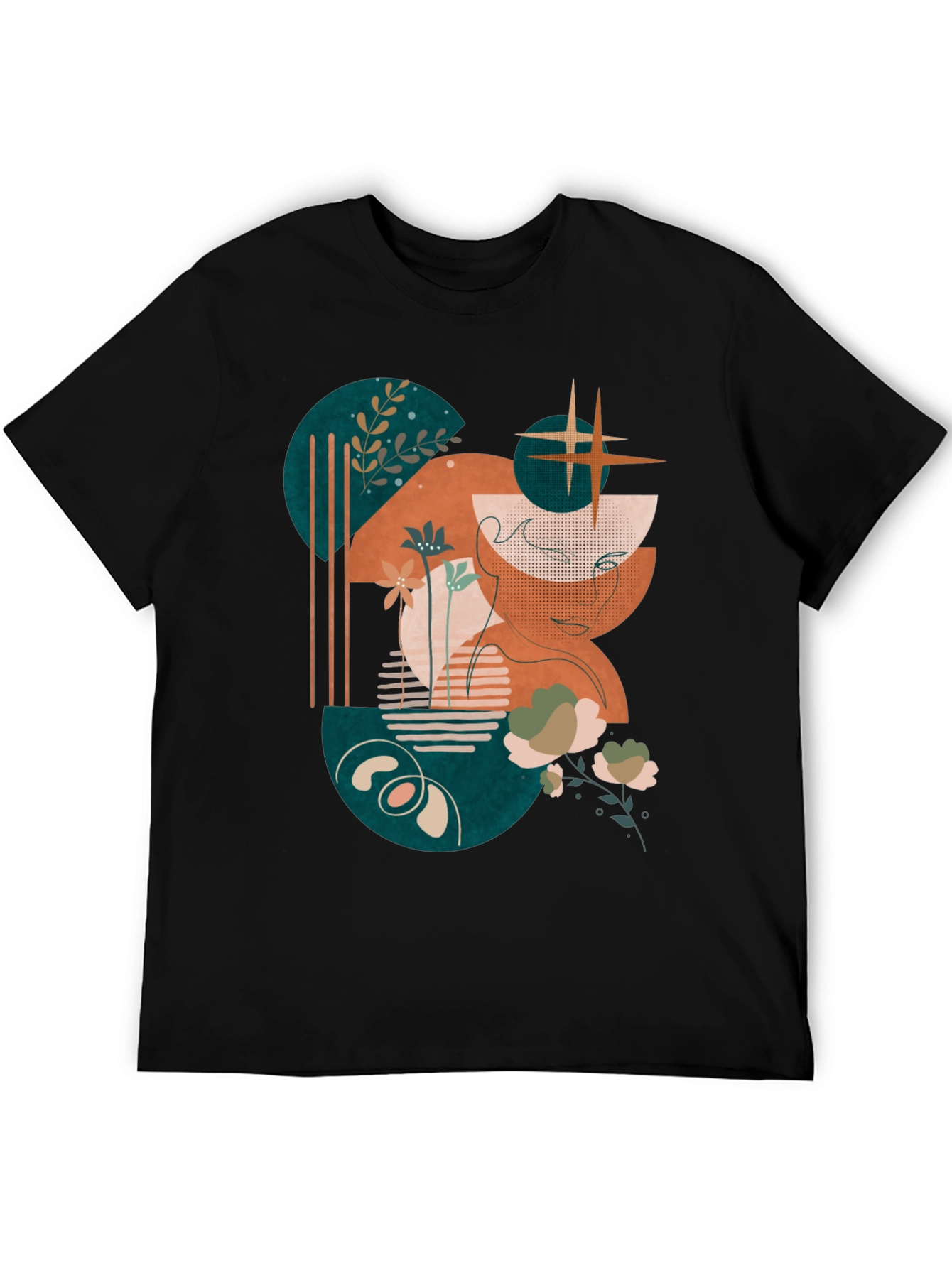 Abstract Graphic Print Tee